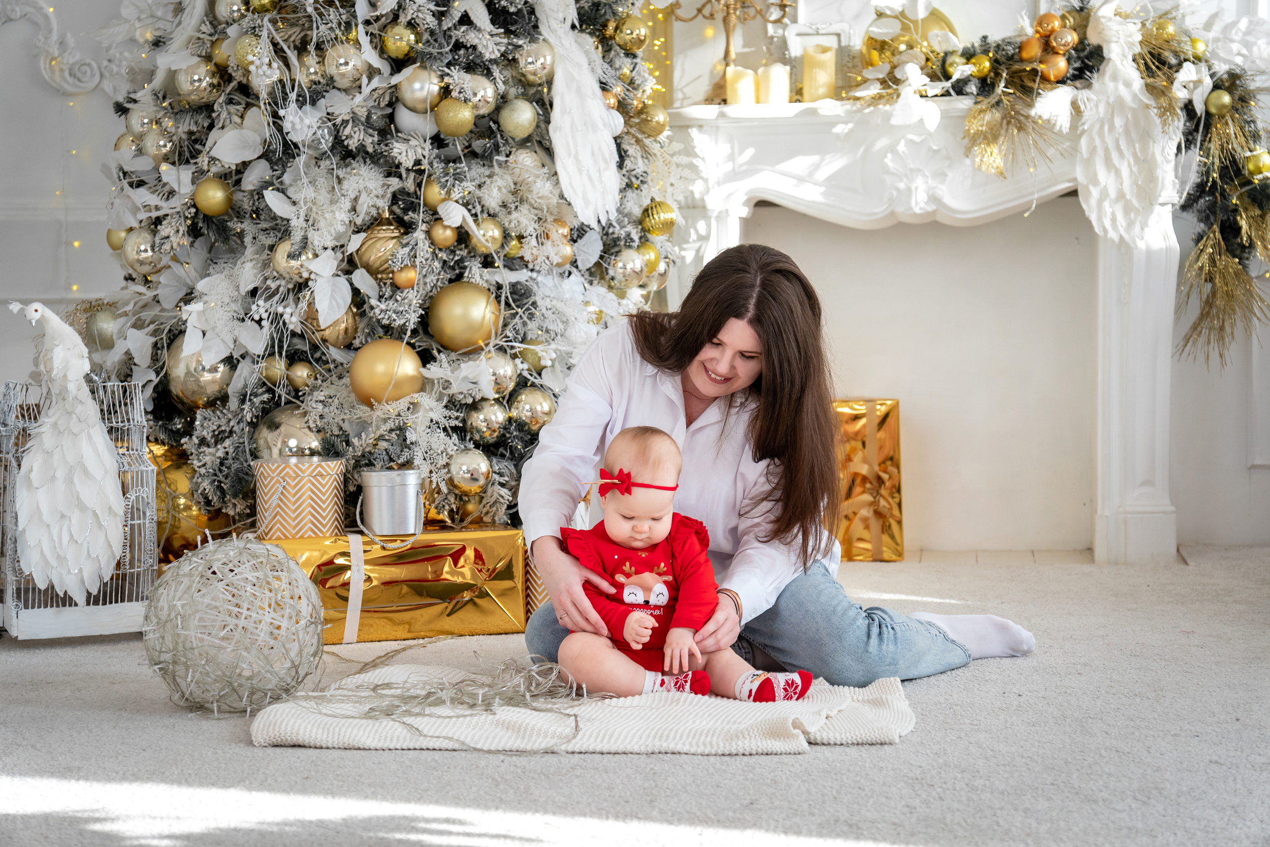 Новогодняя фотосессия малышей. Фотограф в Краснодаре и Краснодарском крае Елена Быкова
