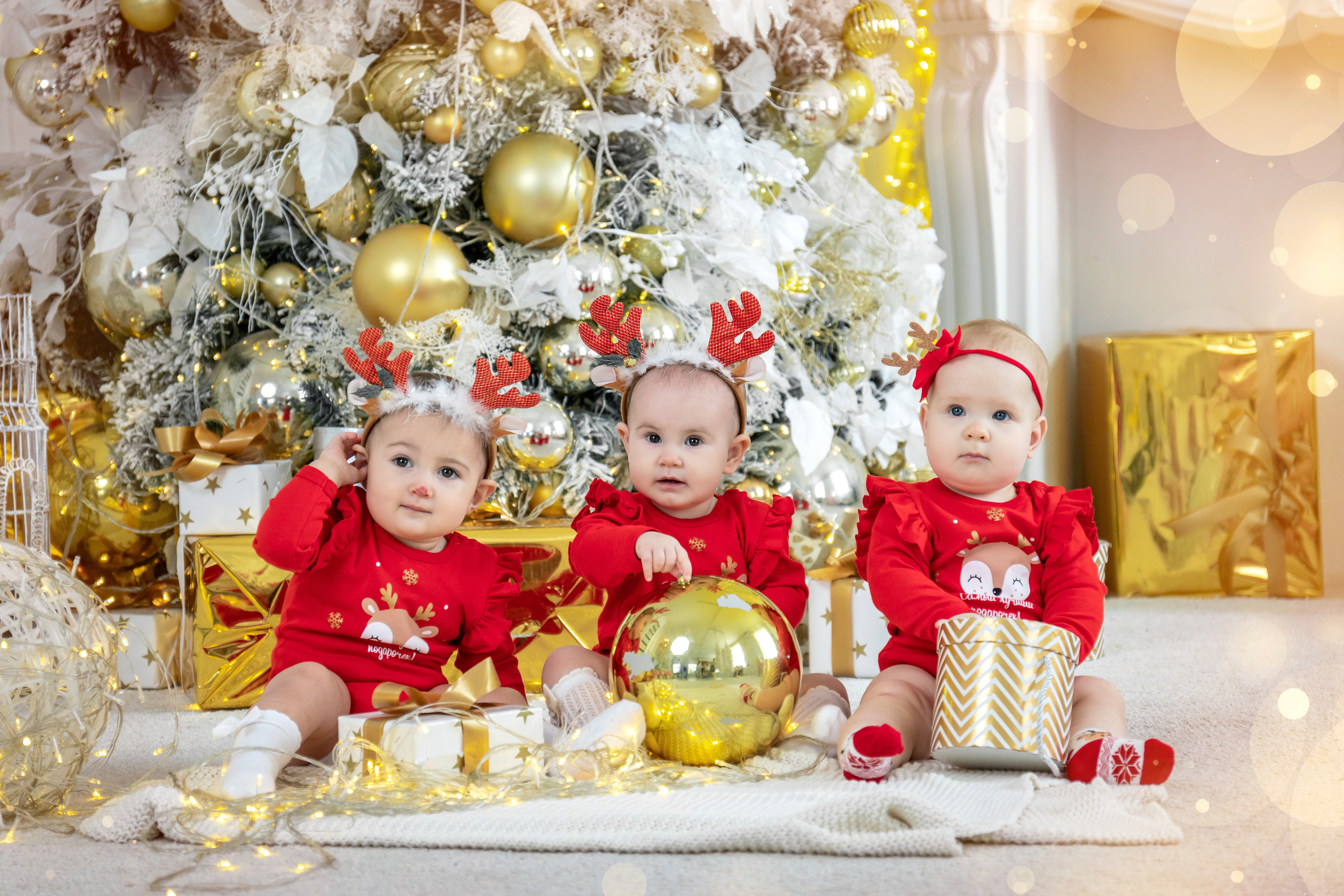 Новогодняя фотосессия малышей. Фотограф в Краснодаре и Краснодарском крае Елена Быкова
