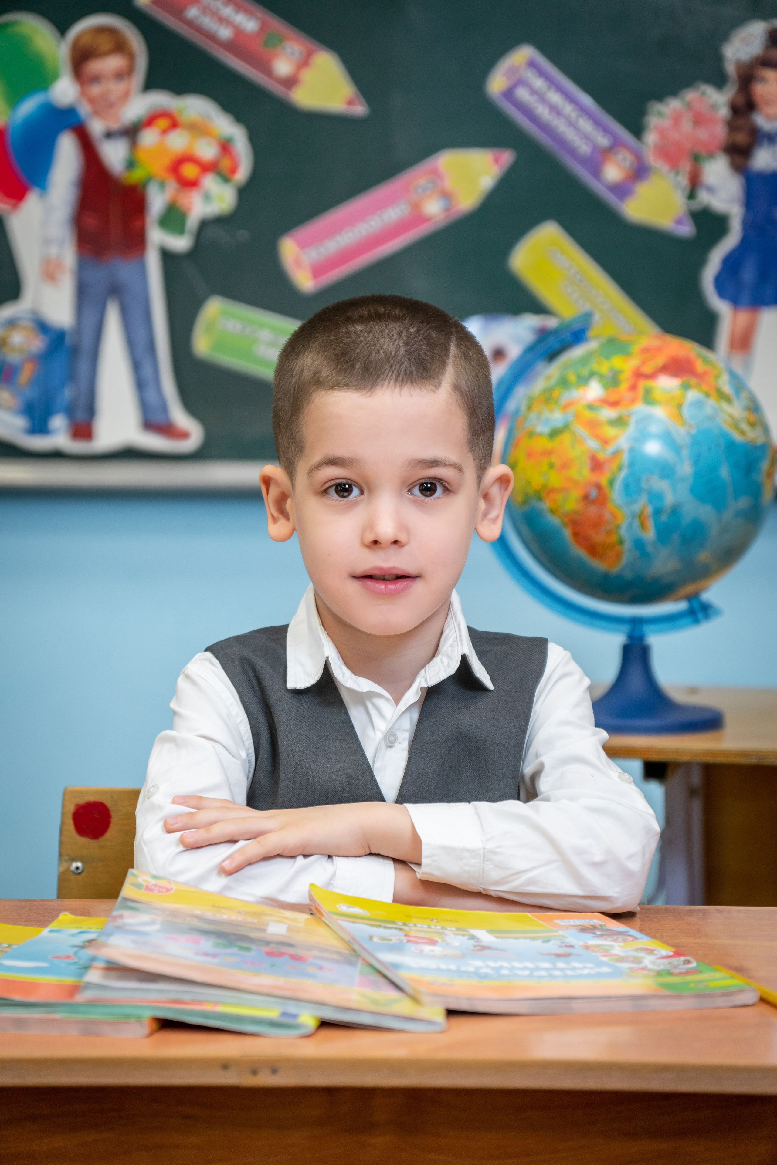 Школьная съёмка первоклашки. Фотограф в Краснодаре и Краснодарском крае Елена Быкова