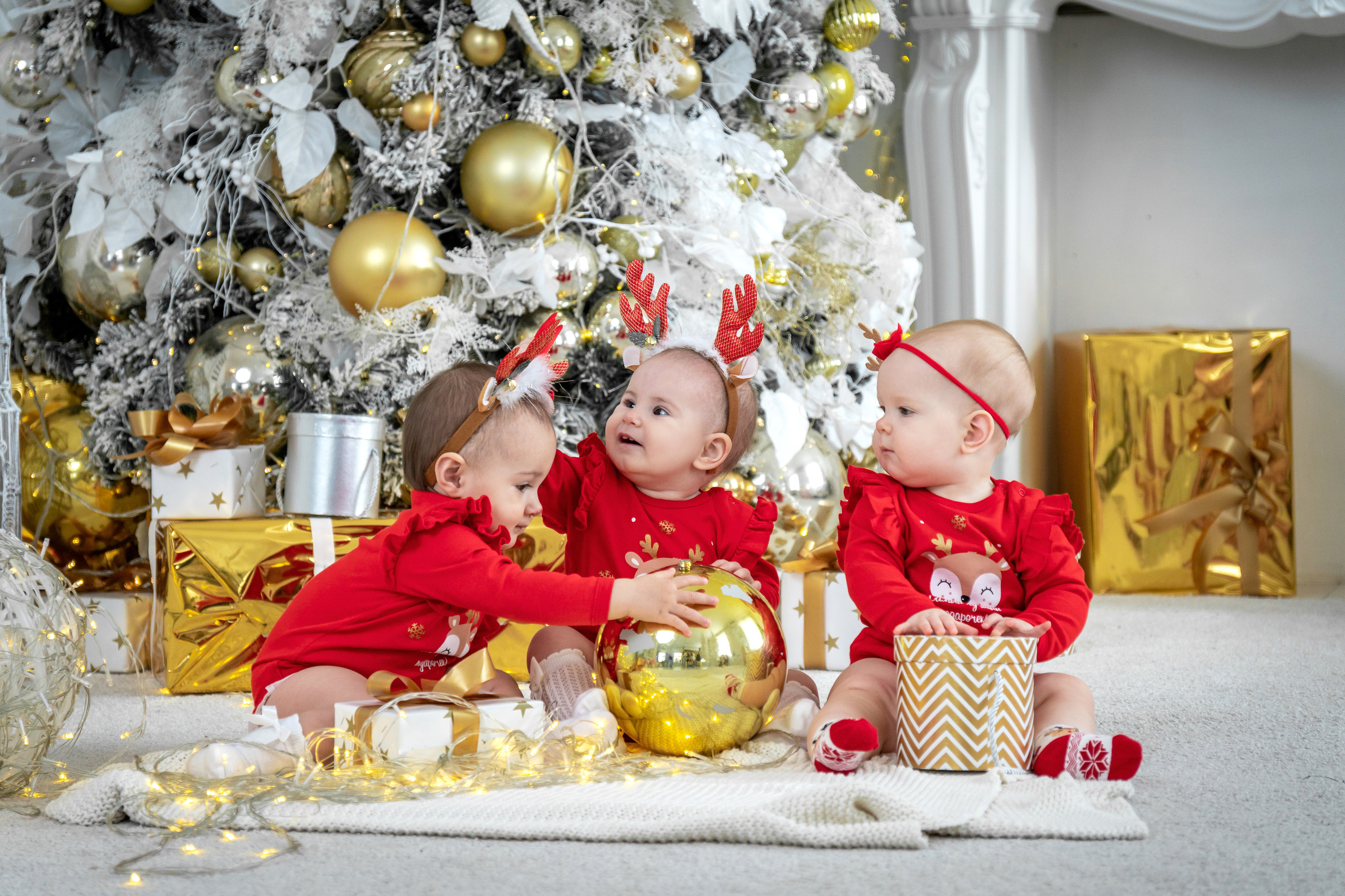Новогодняя фотосессия малышей. Фотограф в Краснодаре и Краснодарском крае Елена Быкова