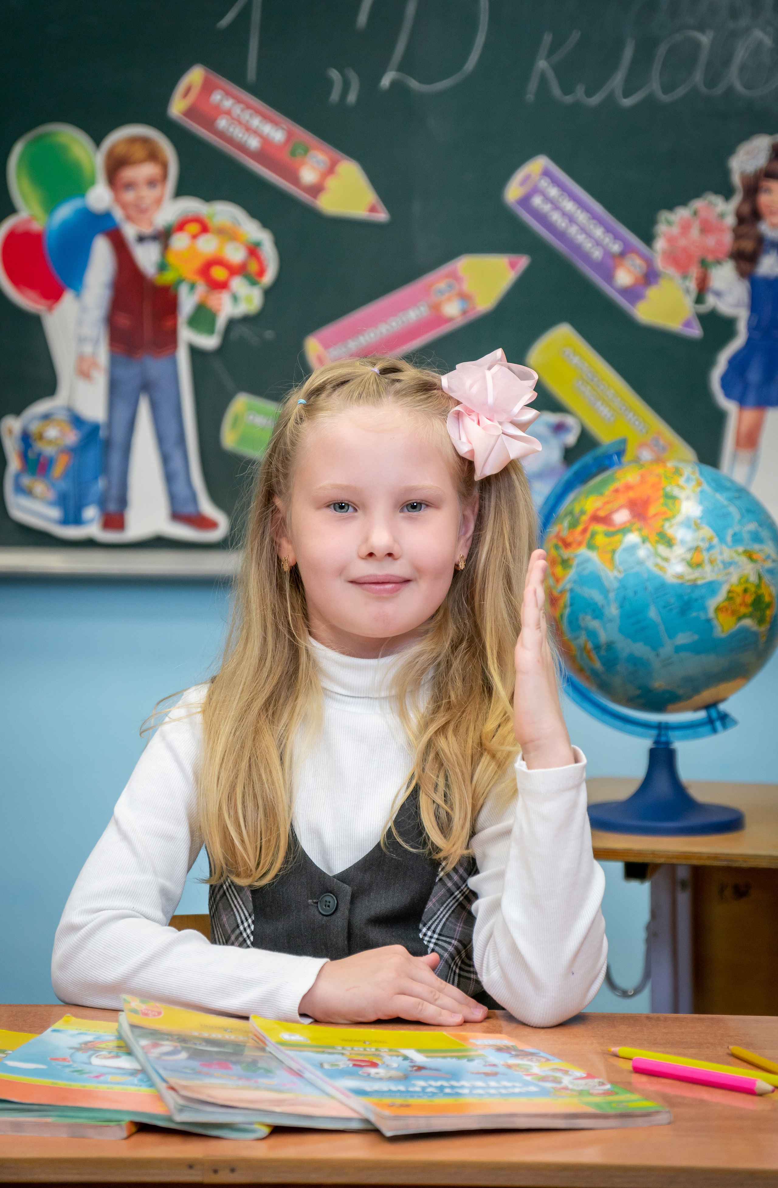 Школьная съёмка первоклашки. Фотограф в Краснодаре и Краснодарском крае Елена Быкова
