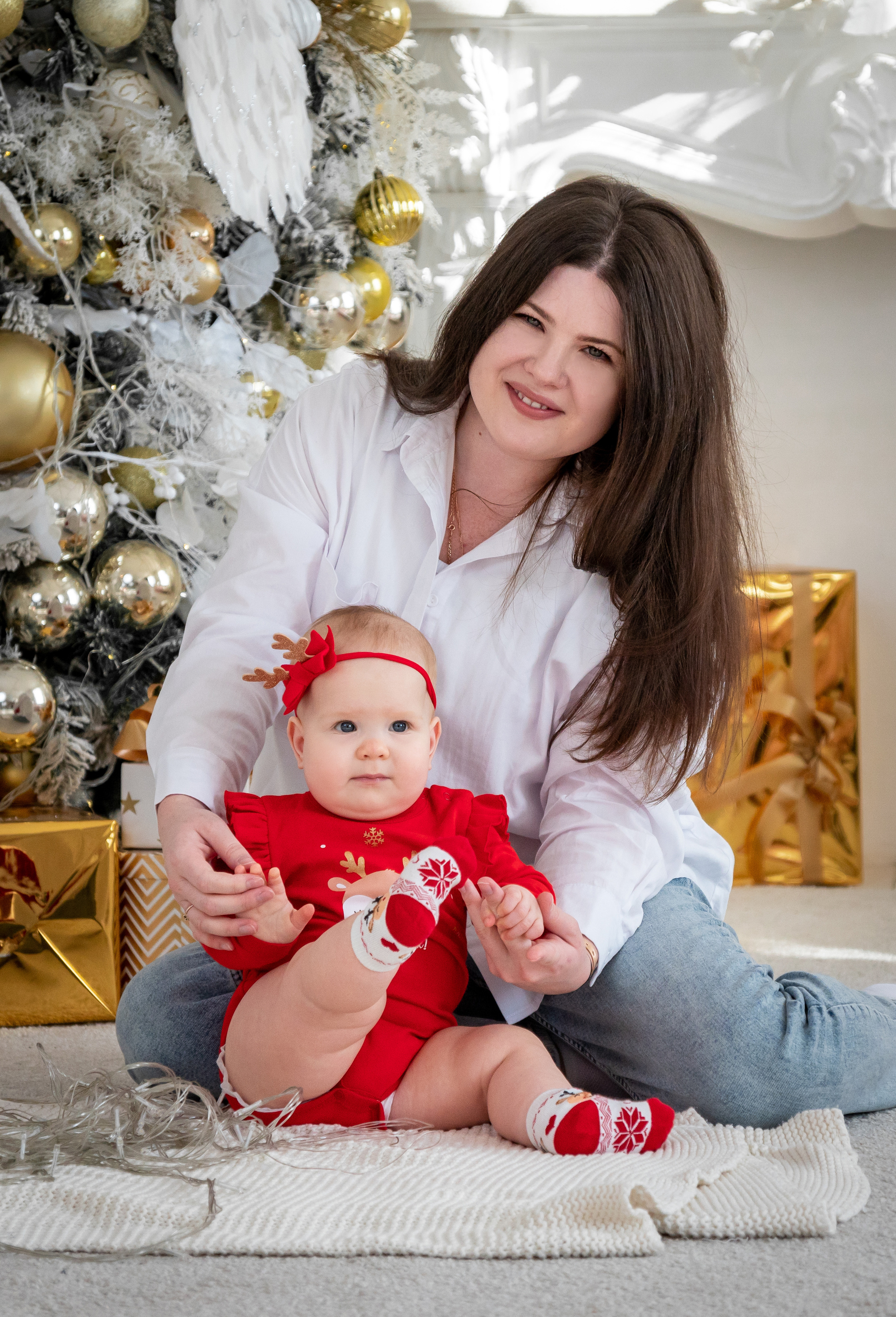 Новогодняя фотосессия малышей. Фотограф в Краснодаре и Краснодарском крае Елена Быкова