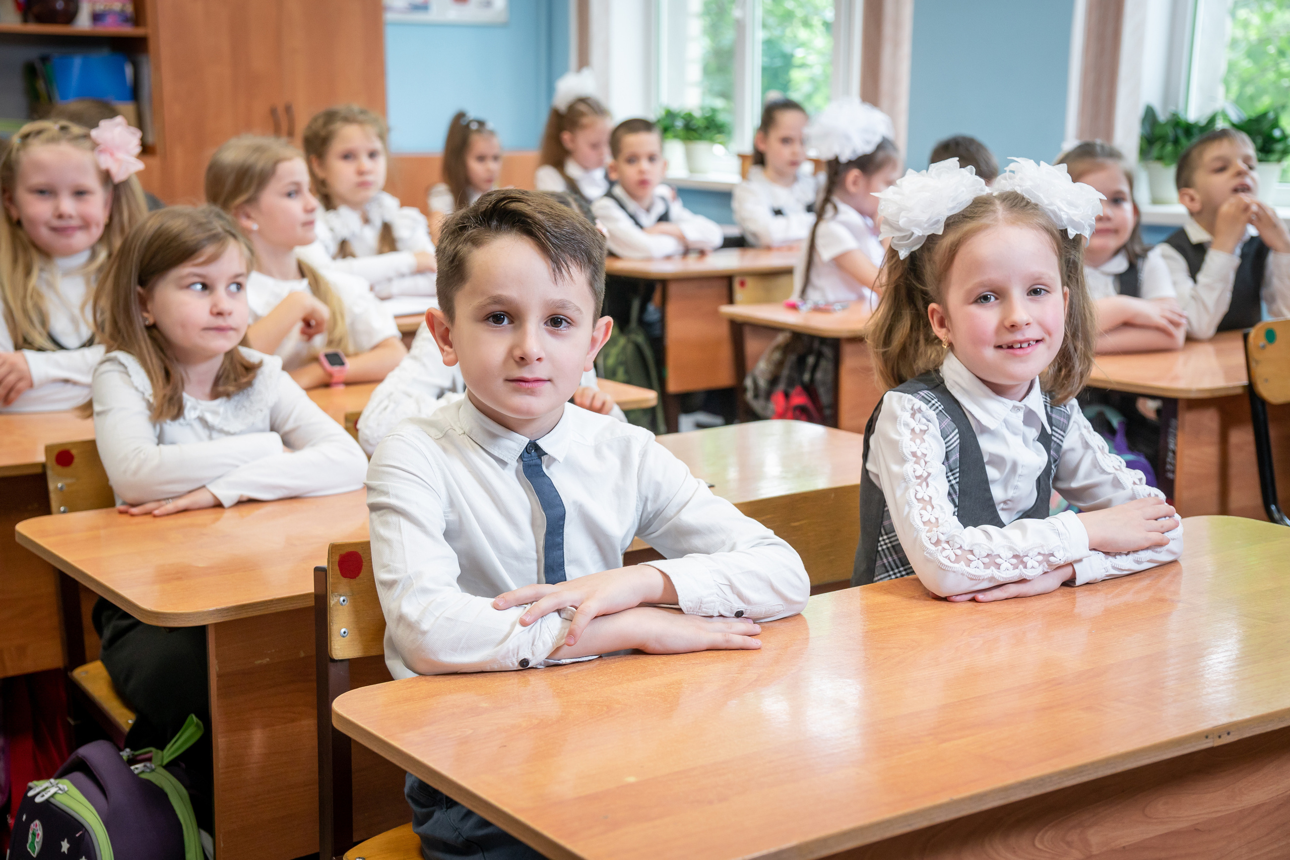 Школьная съёмка первоклашки. Фотограф в Краснодаре и Краснодарском крае Елена Быкова