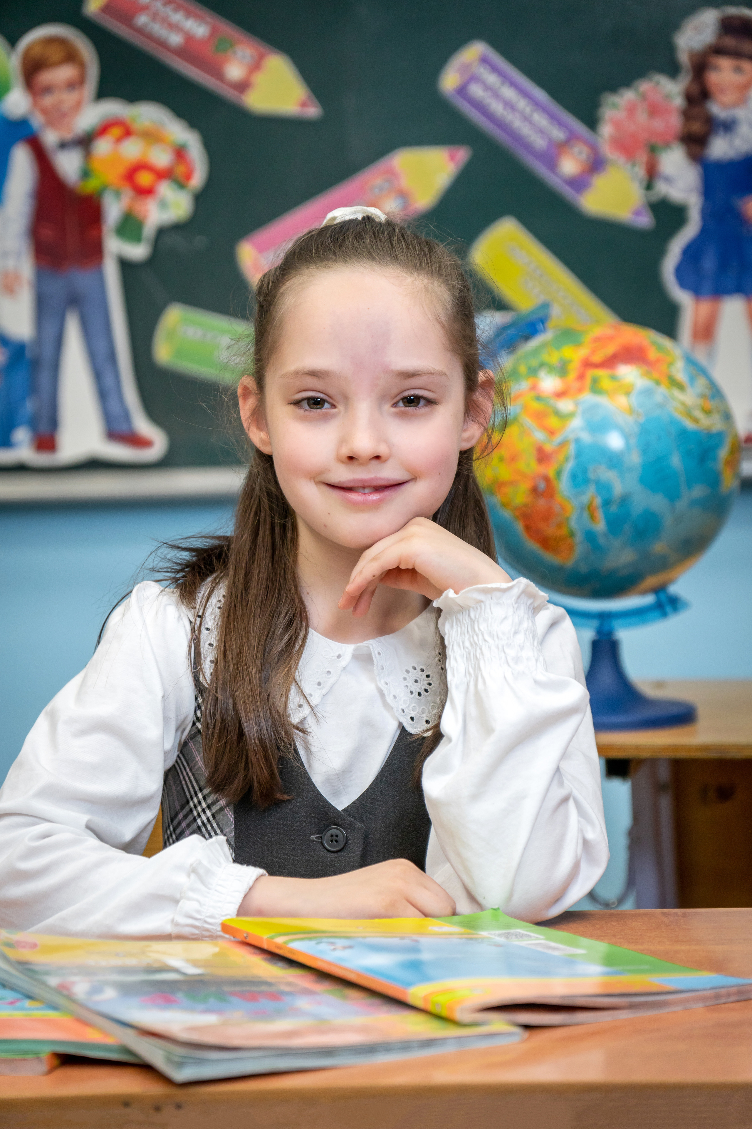 Школьная съёмка первоклашки. Фотограф в Краснодаре и Краснодарском крае Елена Быкова