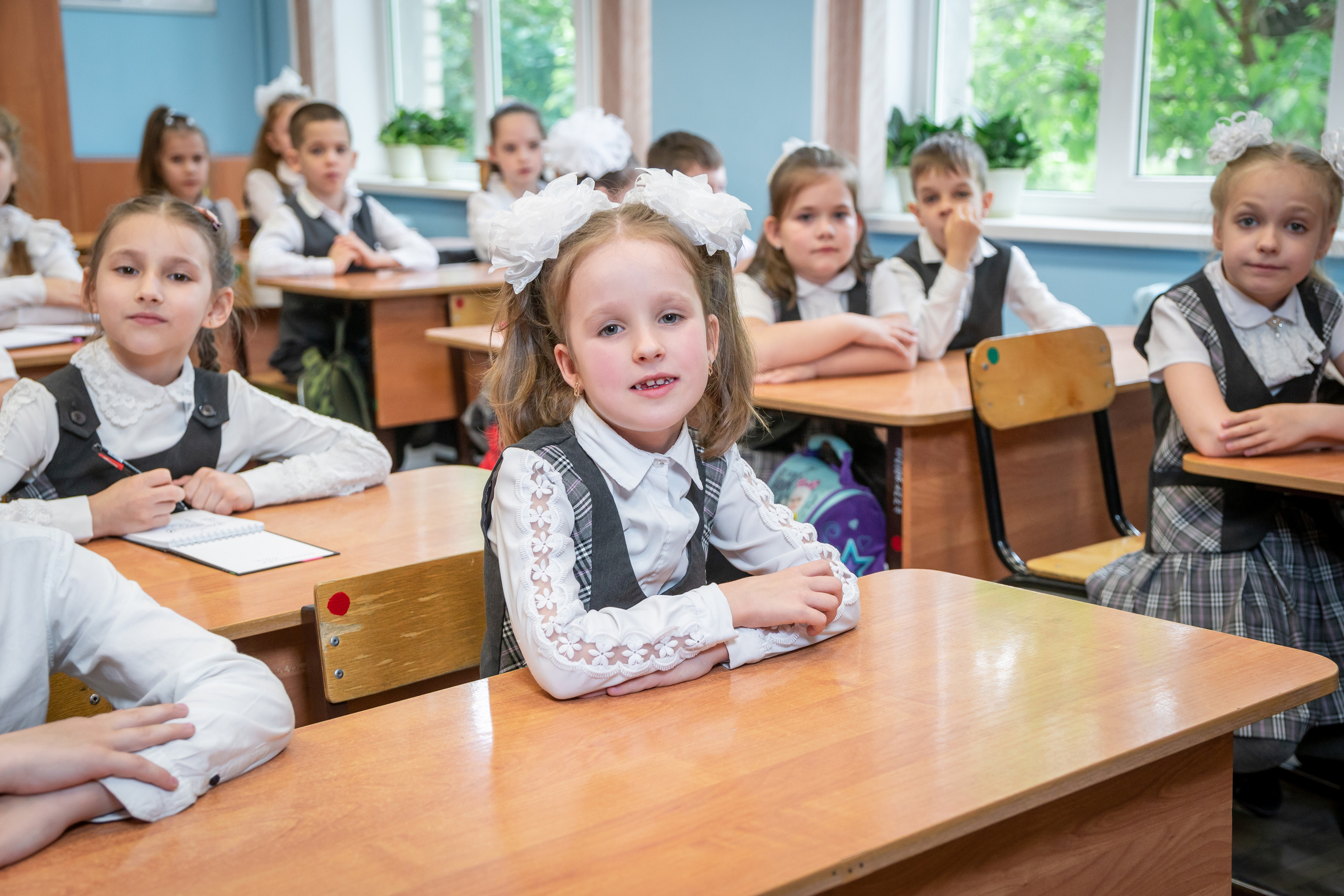 Школьная съёмка первоклашки. Фотограф в Краснодаре и Краснодарском крае Елена Быкова