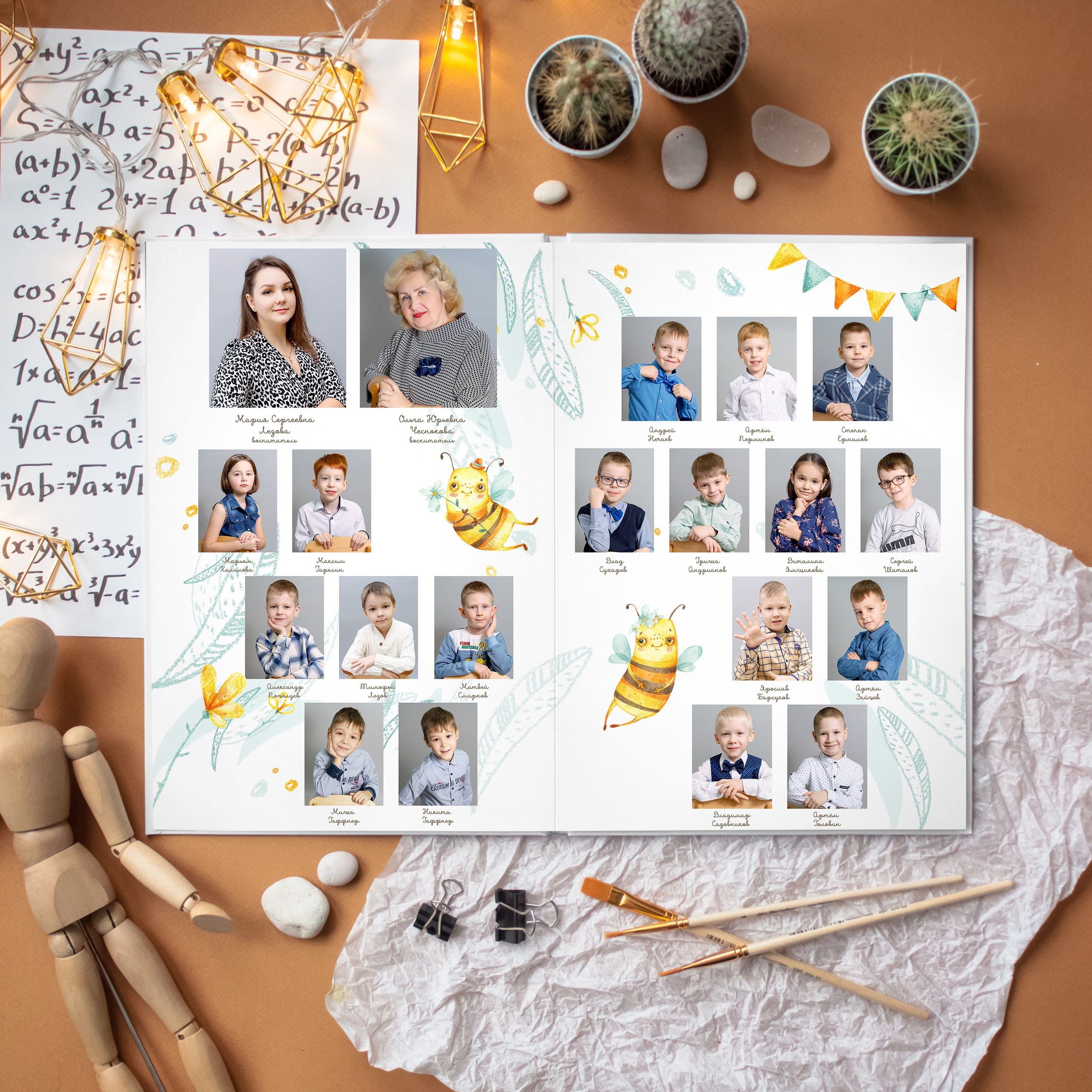 Альбом общей верстки для детского сада. Ирина Коновалова школьный фотограф. Выпускные альбомы Ярославль
