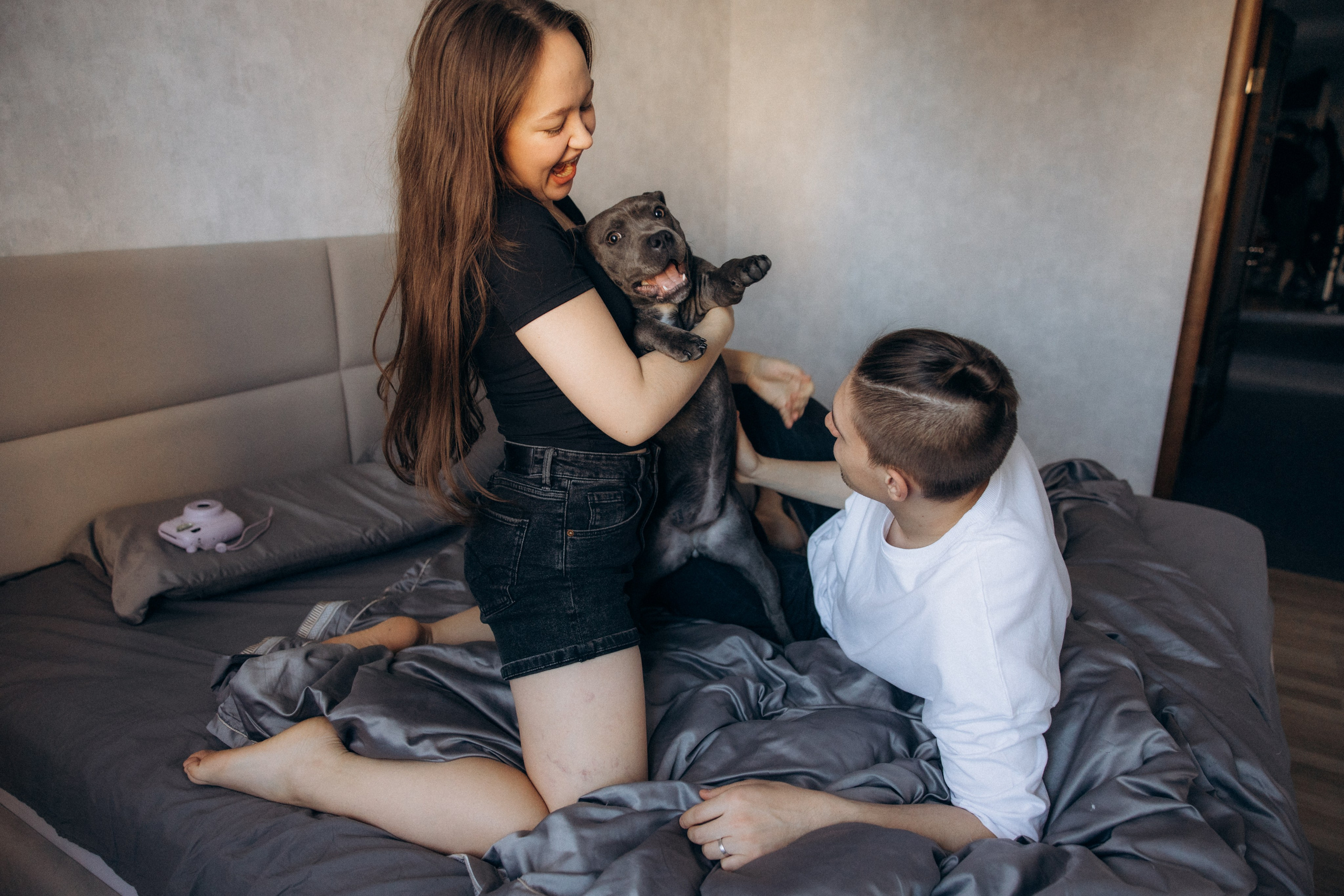 Таня, Егор и Луна. Фотограф анималист в Казани Алина Сулейманова. Фотограф животных