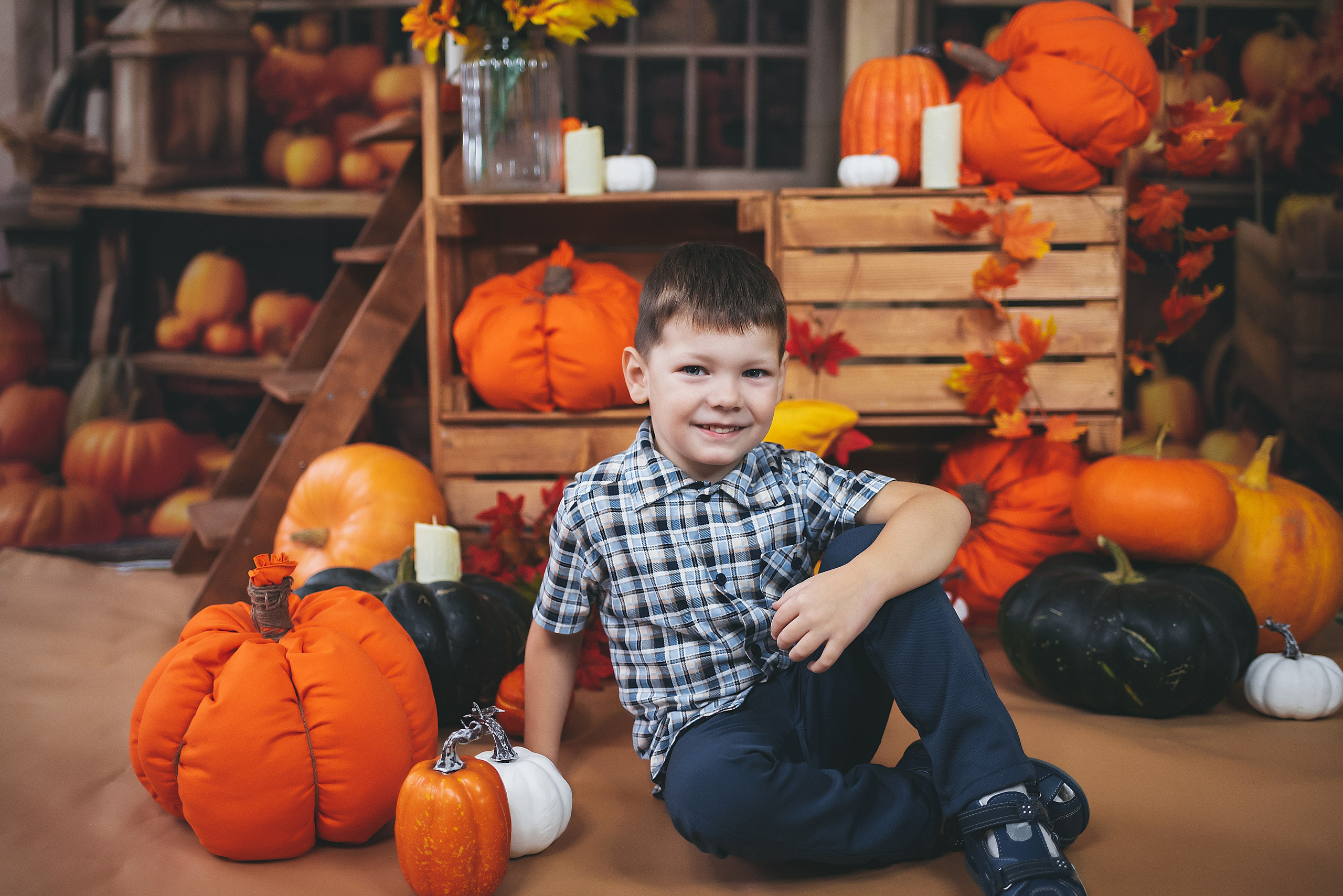 ПРОЕКТ осенний «Тыковки». Семейный и детский фотограф в Тейково
