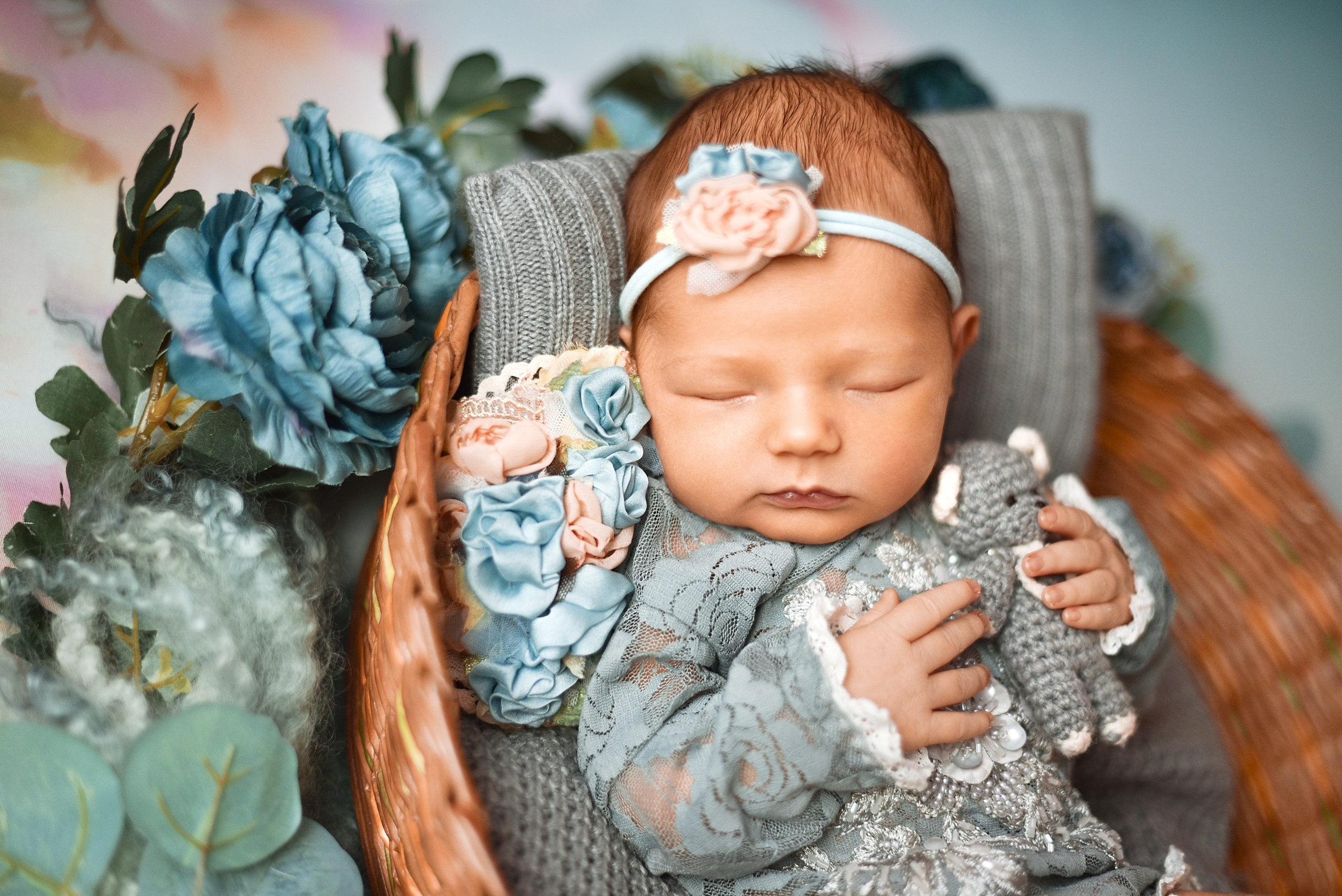 Есения 9 дней. Фотограф беременности и новорожденных малышей Анастасия Никитина