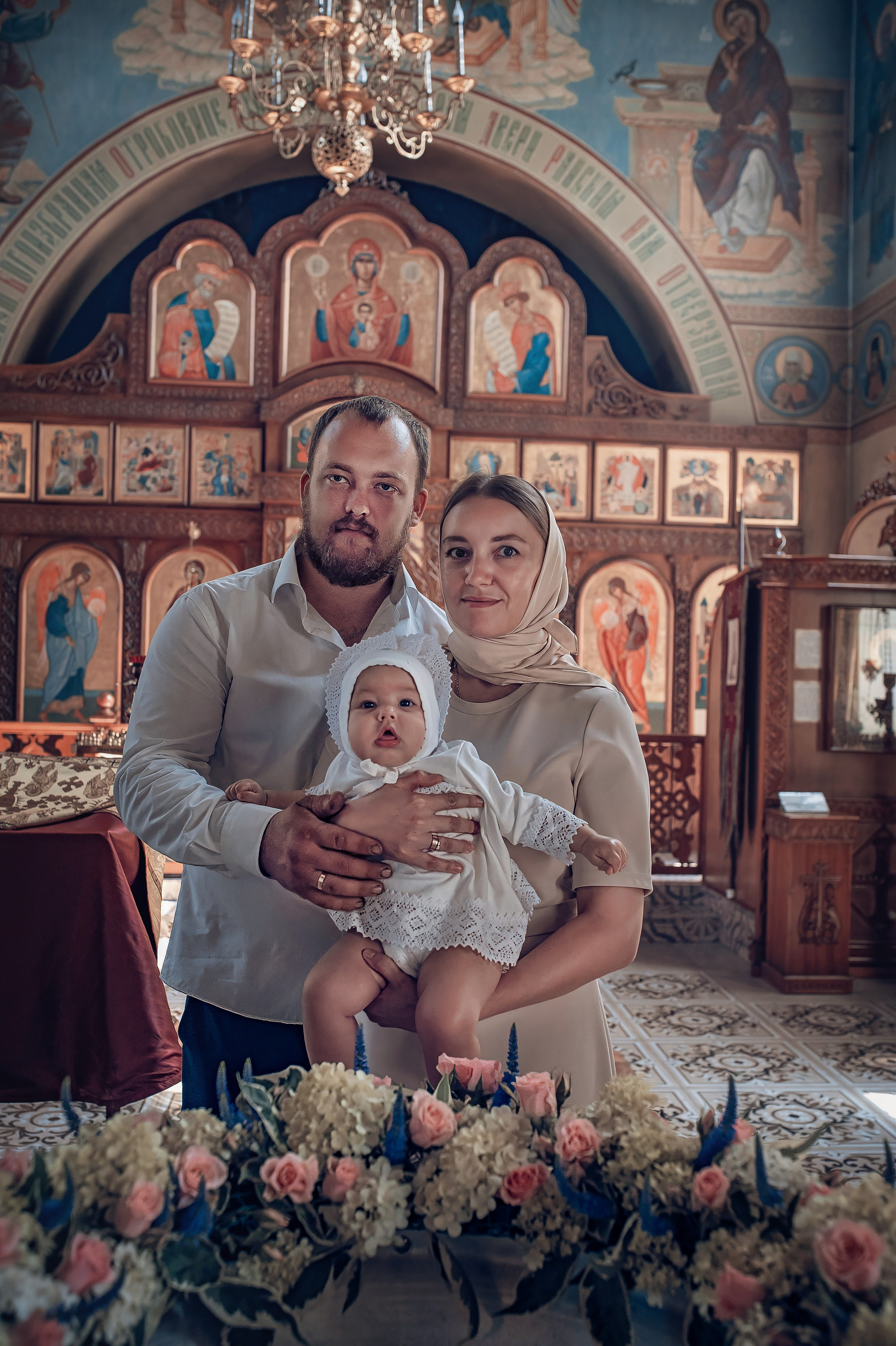 Съемка таинства крещения в Красноярске. Фотографы крещения/венчания  Красноярск Татьяна и Вячеслав Переваловы