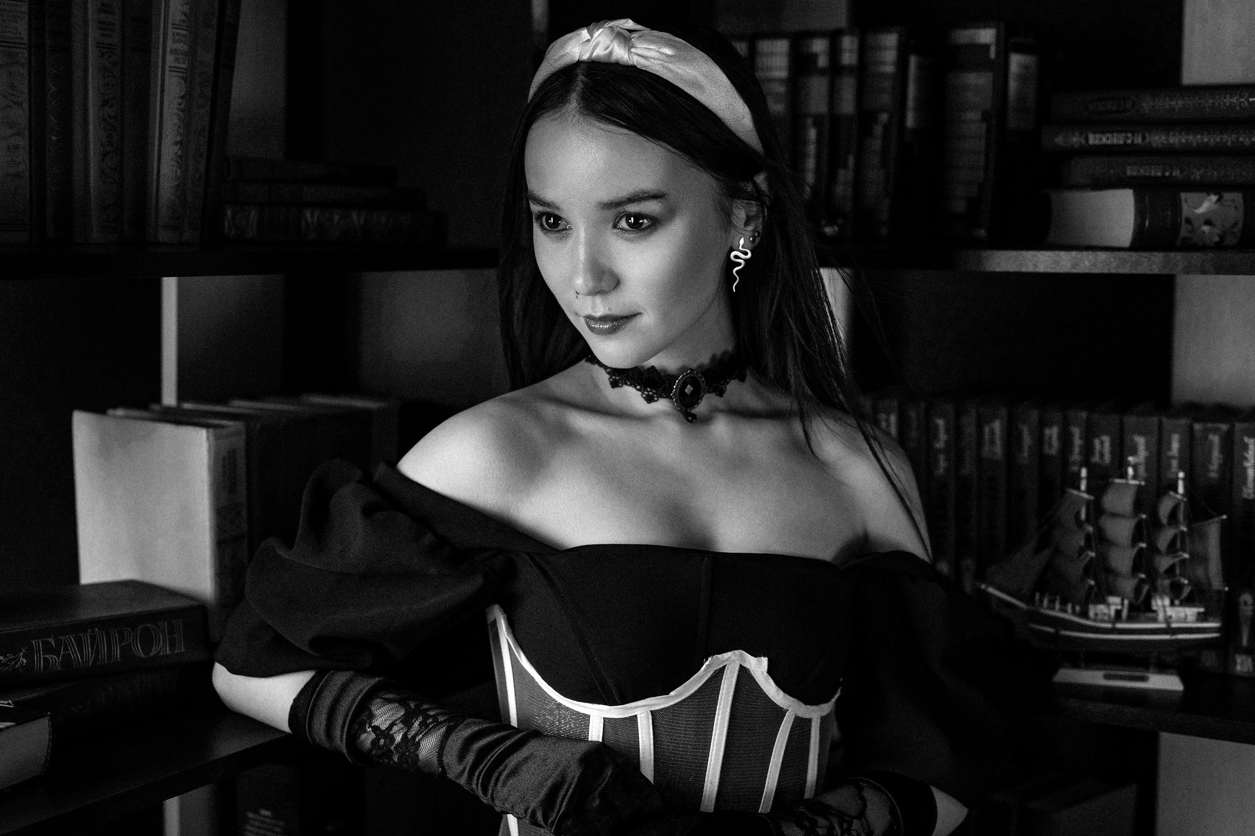 Татьяна в чёрно-белых тонах. Фотограф Андрей Серенков