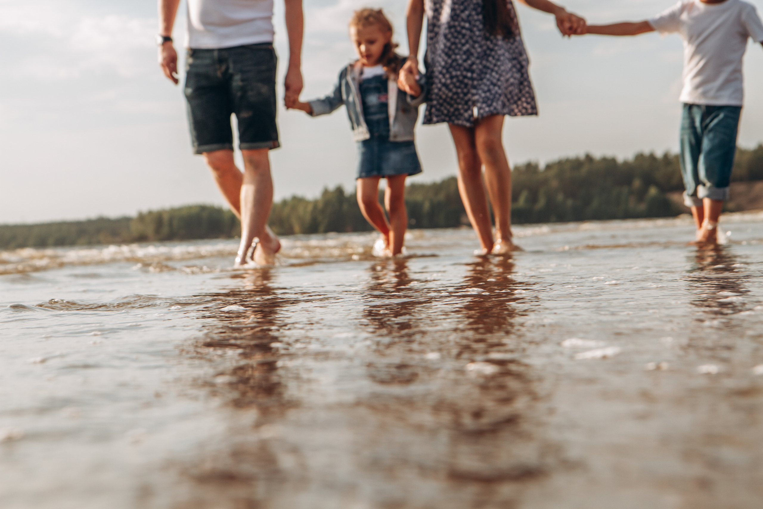 Семейная фотосъемка на Волге. Фотограф Чебоксары