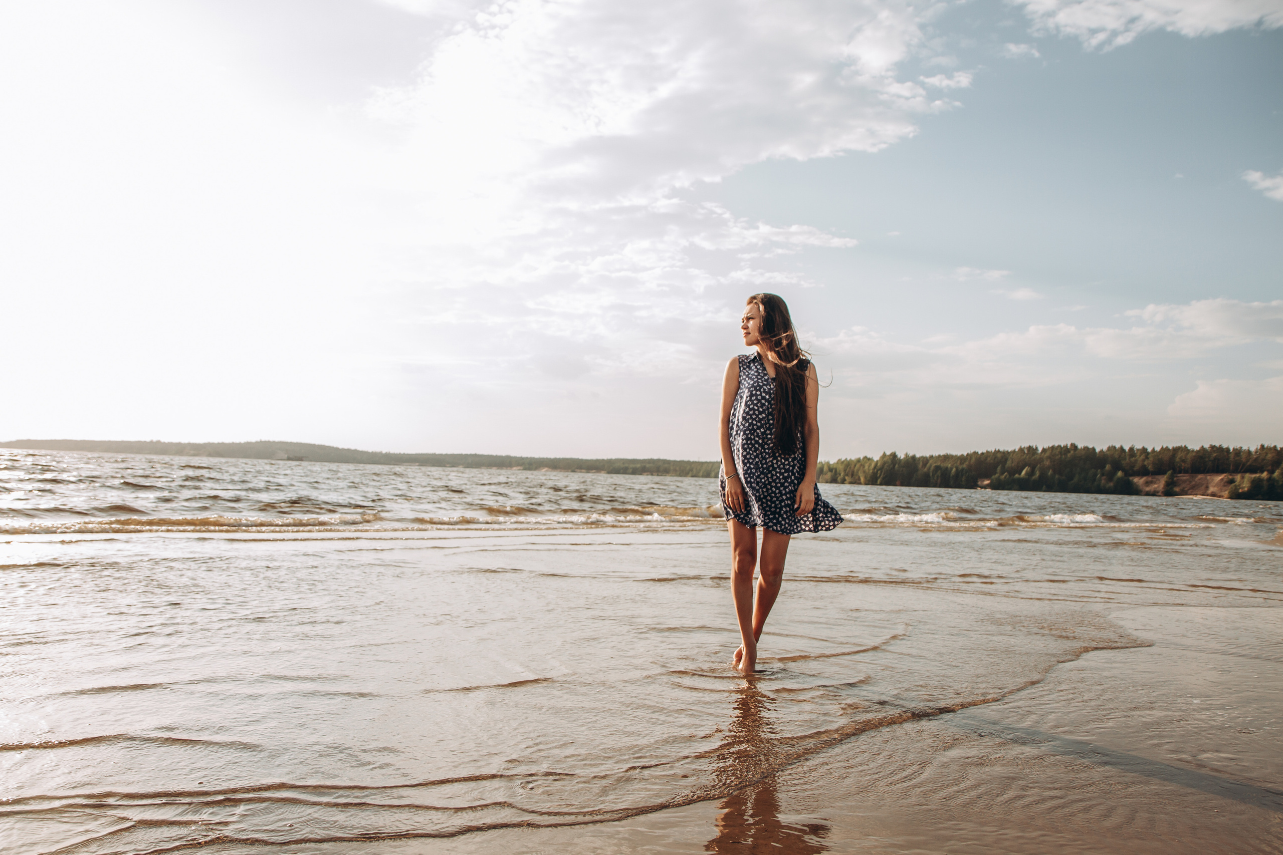 Семейная фотосъемка на Волге. Фотограф Чебоксары