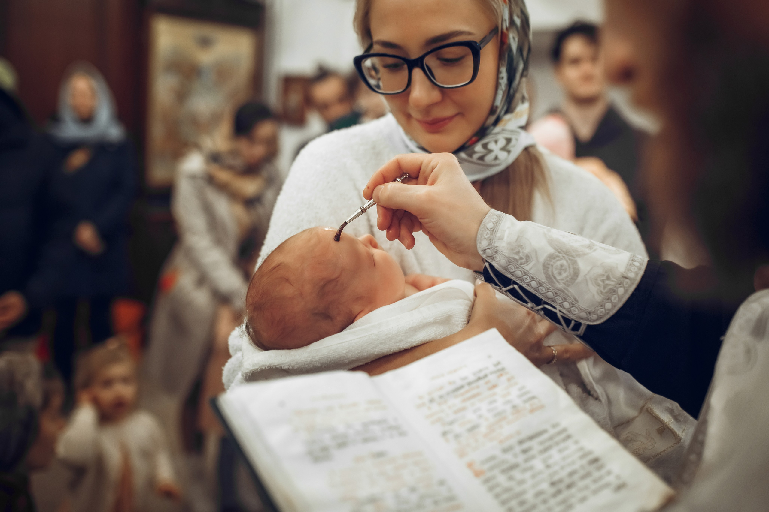 Крещение Анны. Фотограф на Крещение, семейный фотограф в Москве