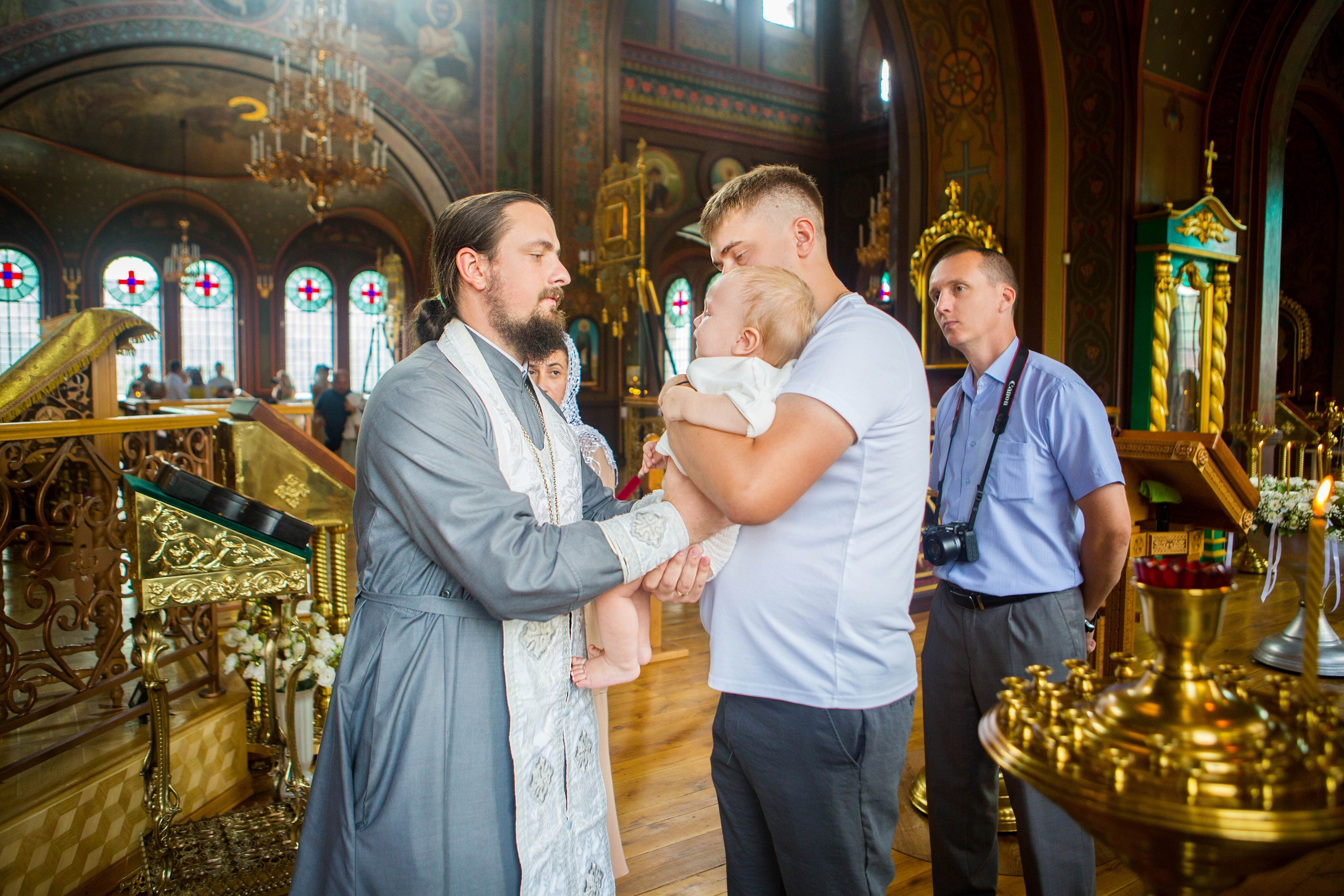 Крещение Юрия. Свято-Троицкий Собор. Свадебный семейный и детский фотограф в Краснодаре Карина Федоровская