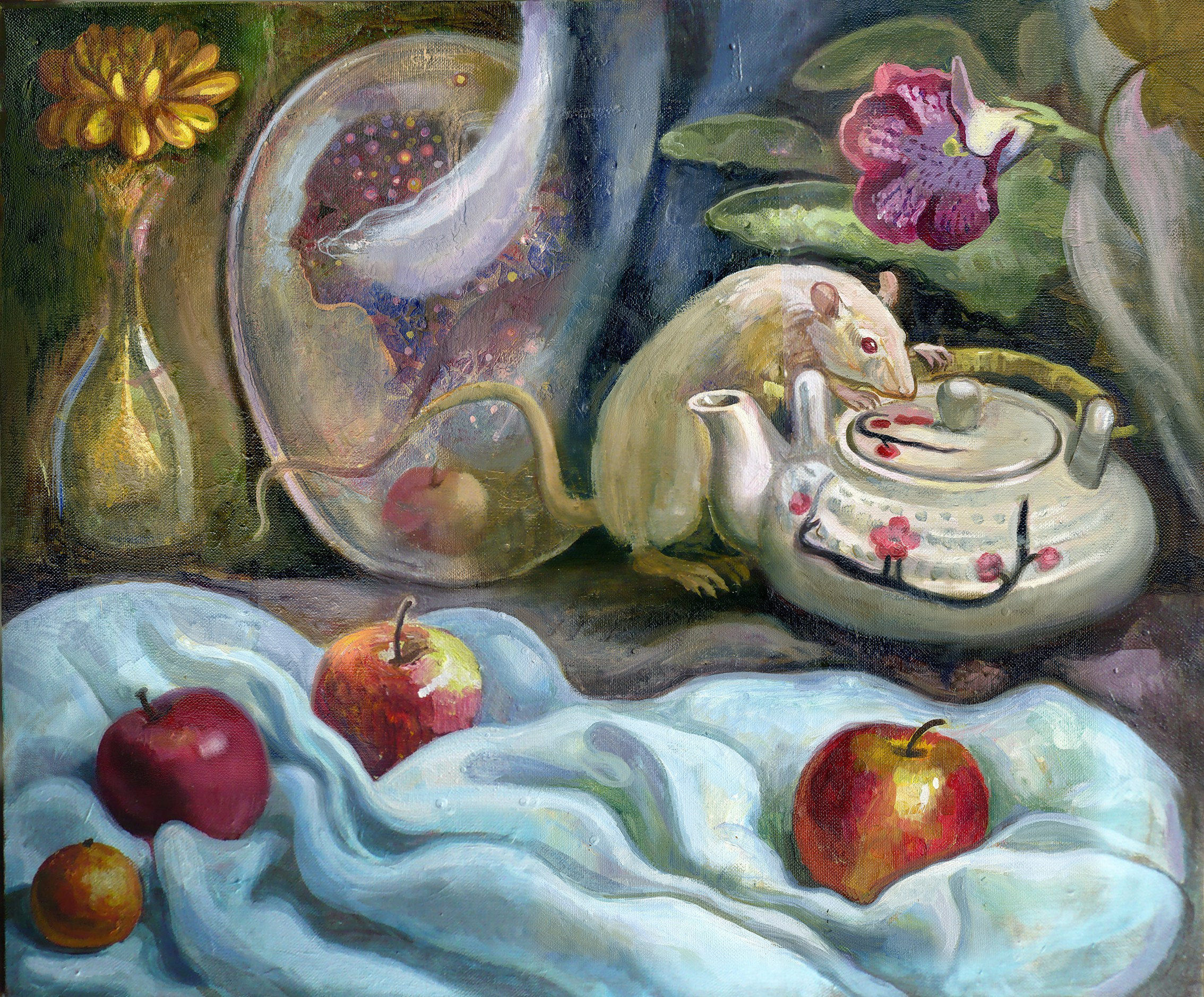 Забвение. Холст, масло. Размер 50х60, 2016 год