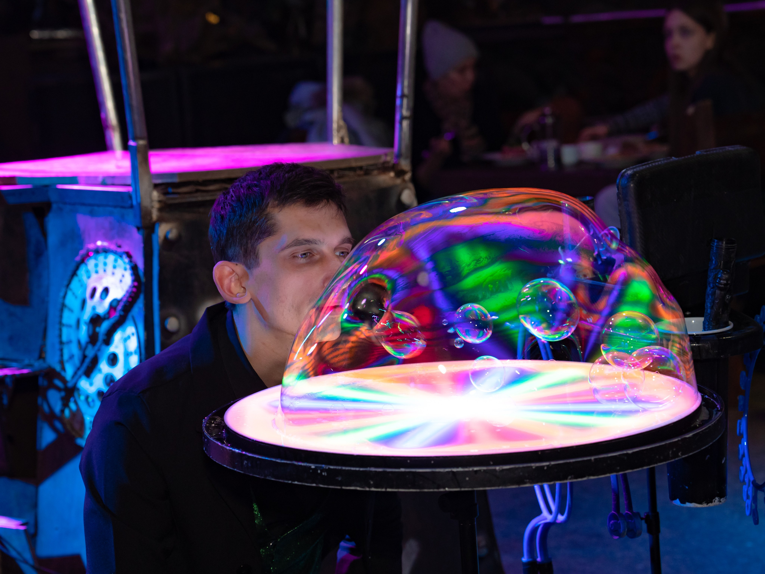 Новогодняя сказка в Байк Центре «Ночные Волки». Крамер Юлиана детский и семейный фотограф