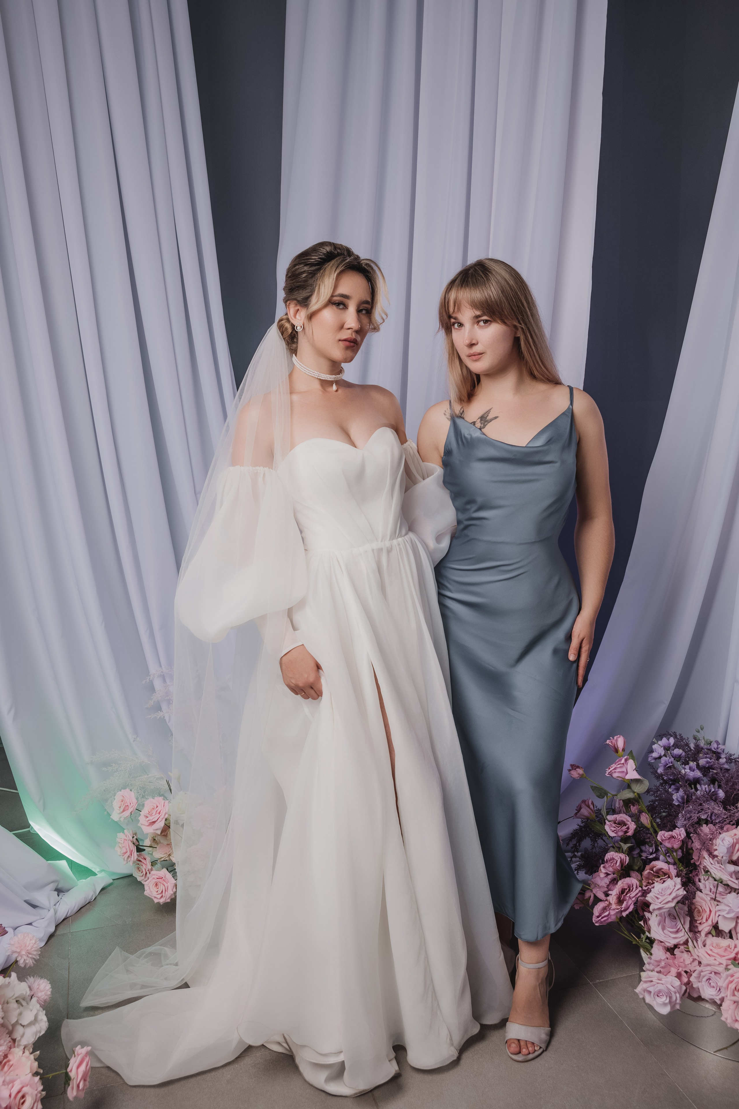 Свадебная фотосессия в фотостудии г. Саратова Яна и Сергей 28.08.2024. Свадебный фотограф, портретный фотограф в Москве и Саратове Оксана Анциферова