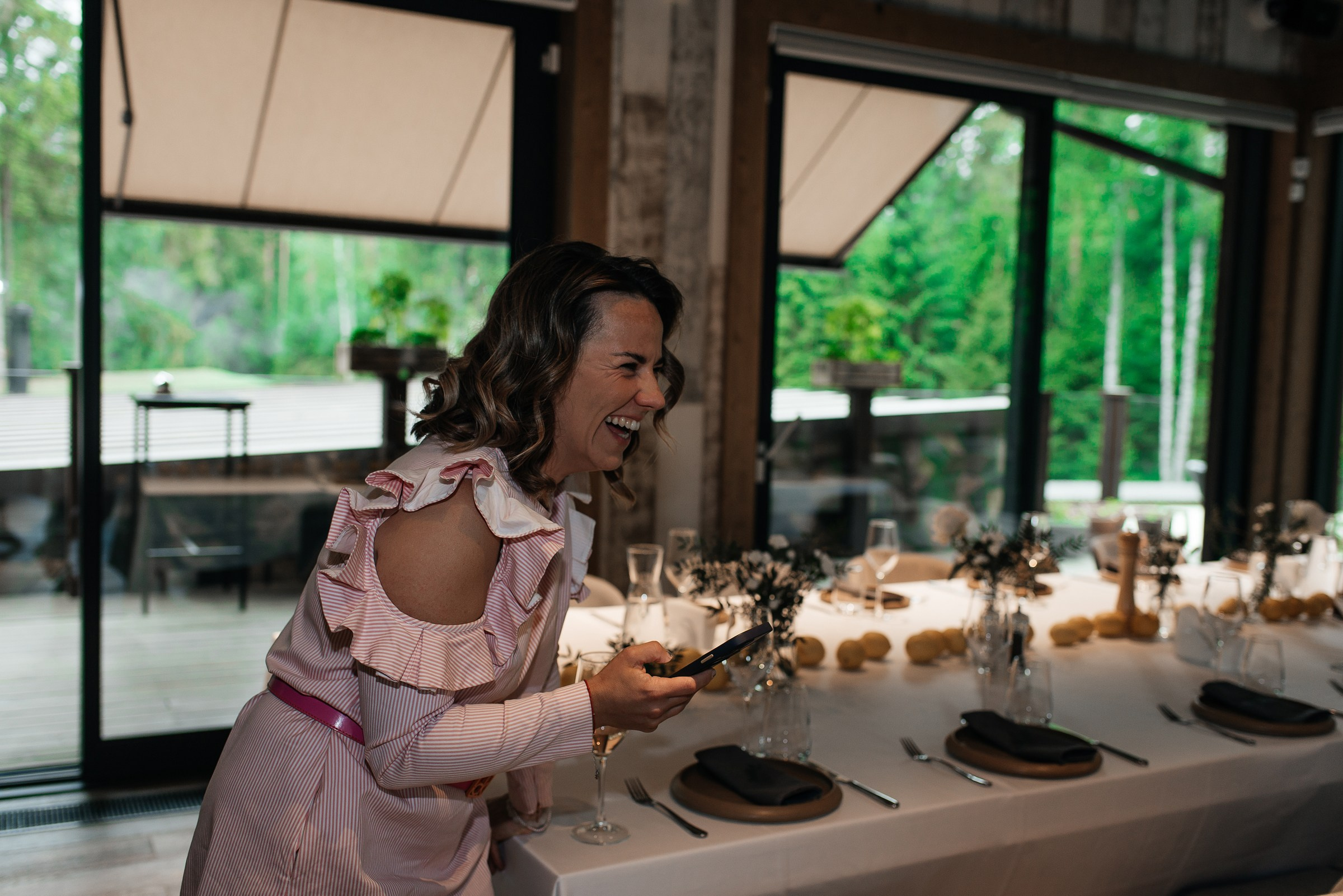 свадебный ужин в ресторане Чаща в Охта парке