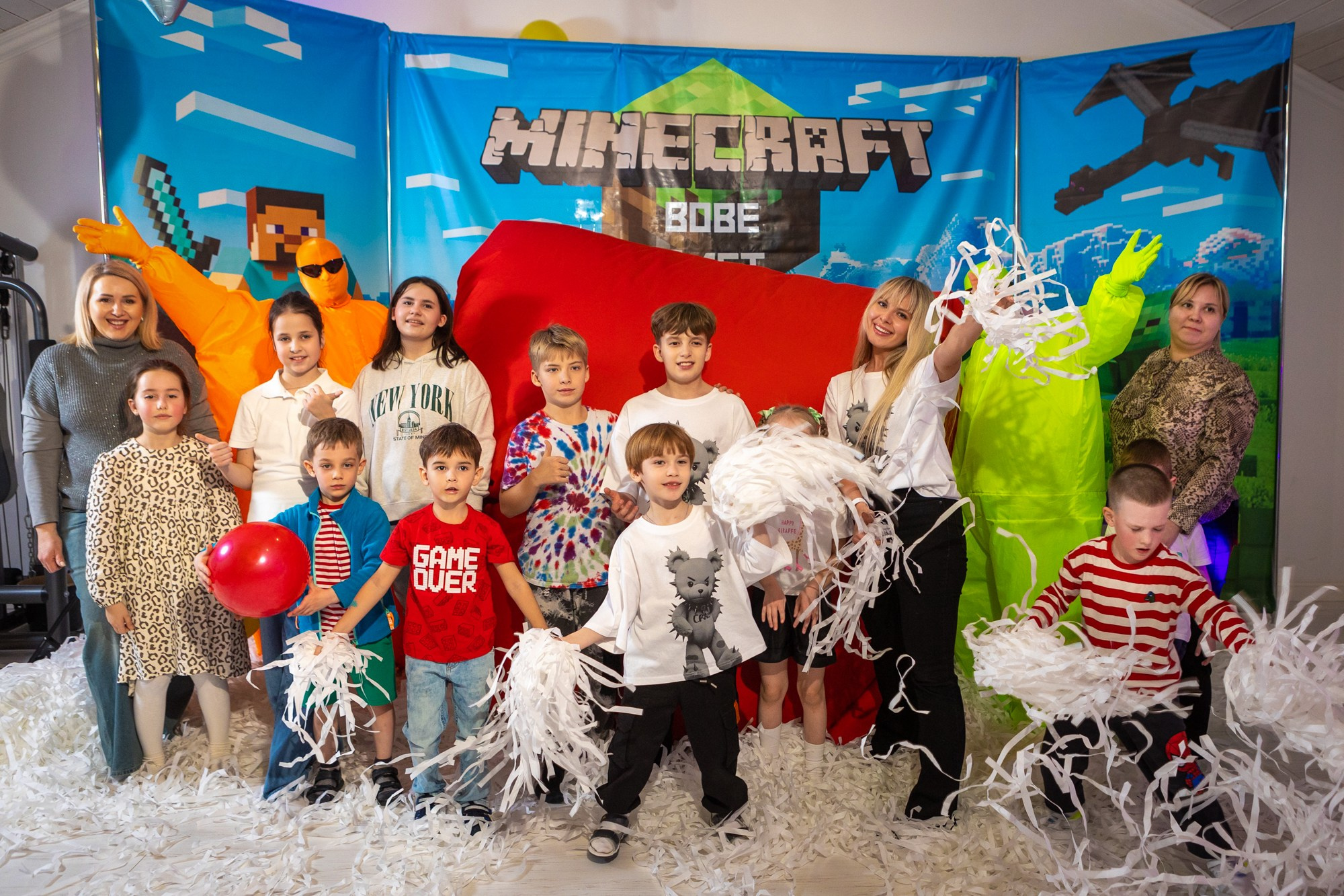 День Рождения Вовы в стиле майкрафт. Фотограф в Оренбурге. Профессиональный фотограф