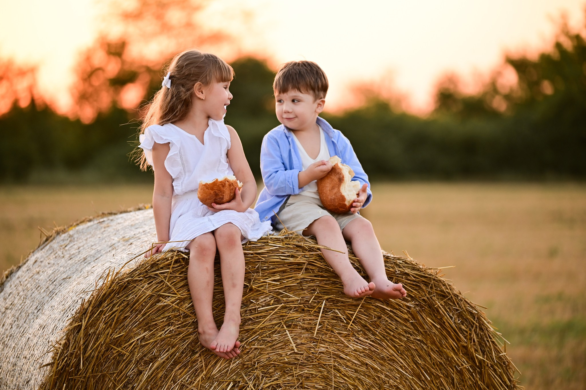 Детская летняя фотосессия на природе в Краснодарском крае