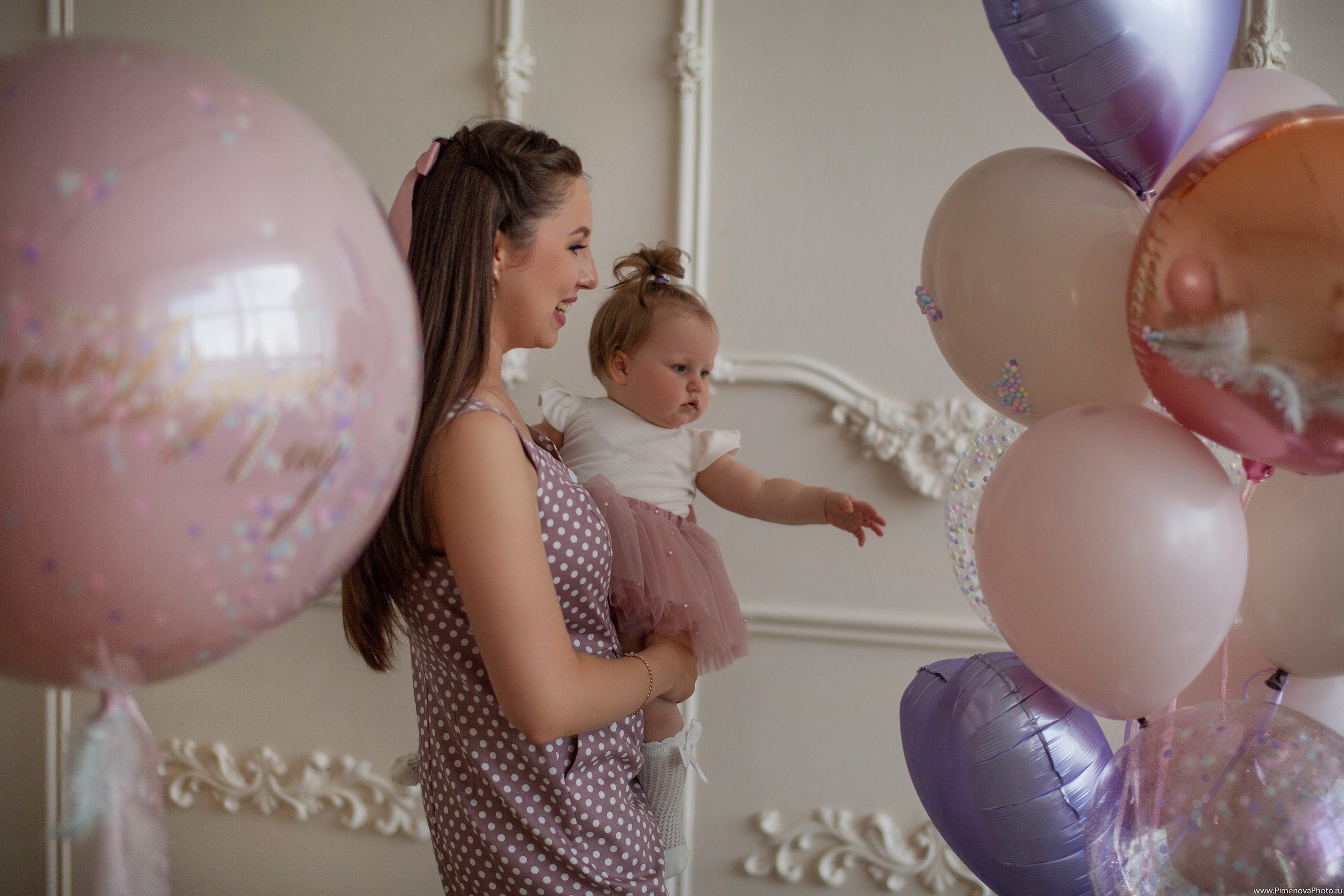 День Рождения Ксении, 1 год. Семейный и детский фотограф в Петрозаводске