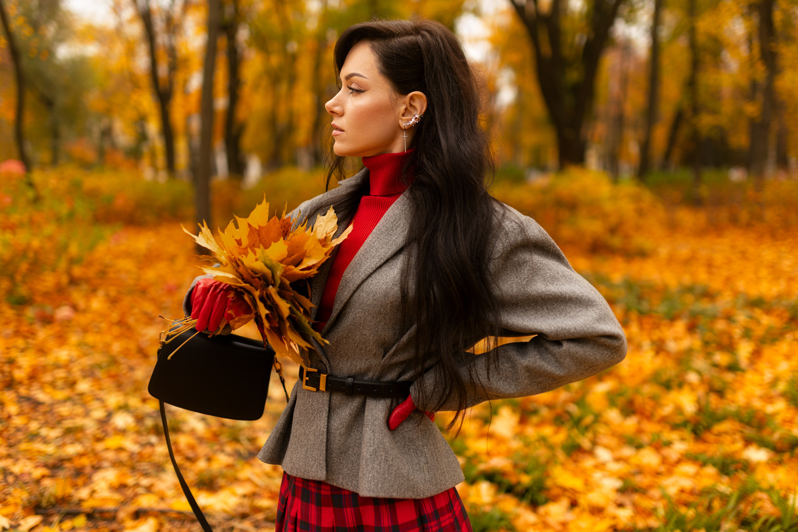 Фотосет с Екатериной в парке на осеннюю тему для «себя»