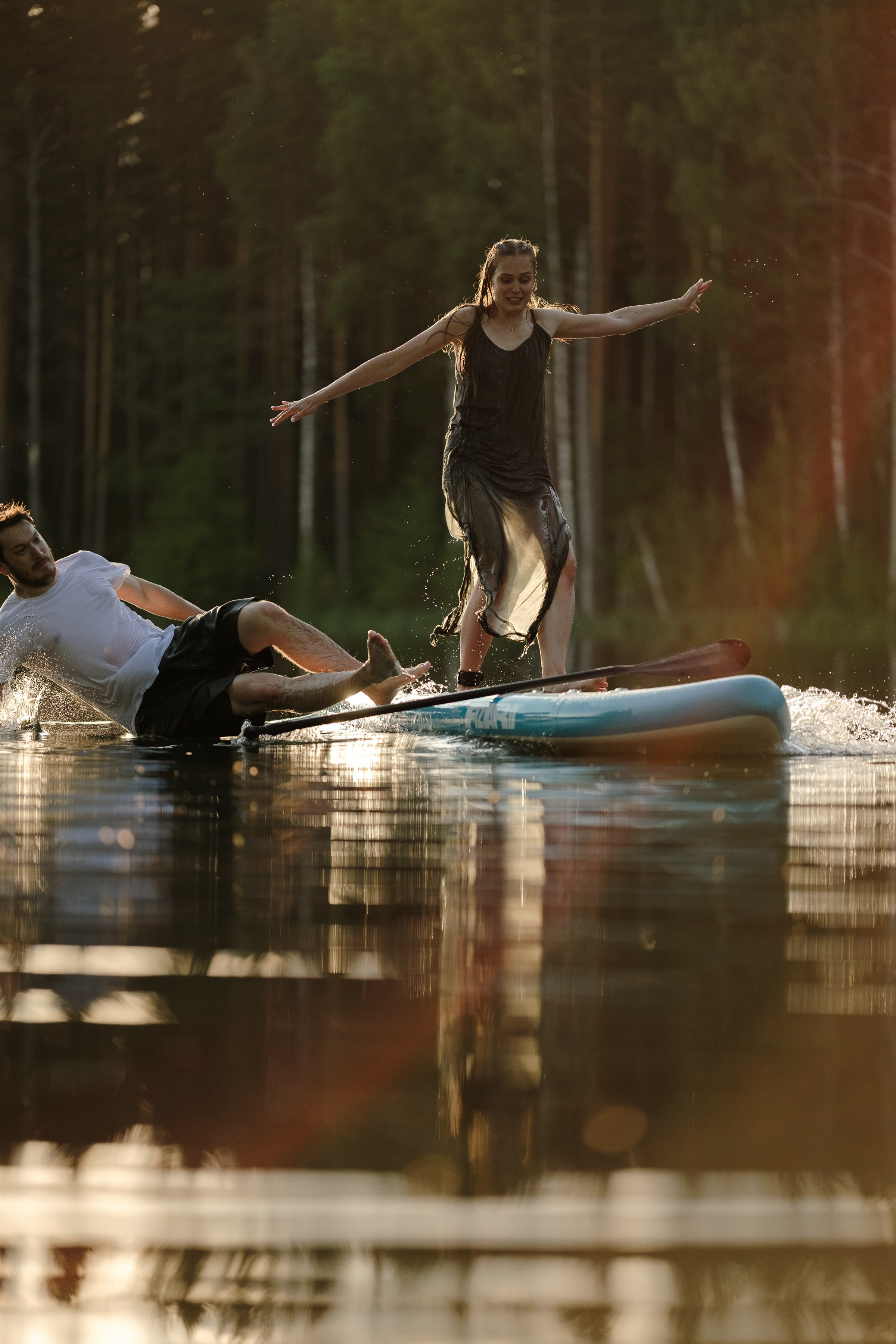 Петя и Лина, на сапах. Интерьерный фотограф и видеограф в Санкт-Петербурге Вадим Балбашевский