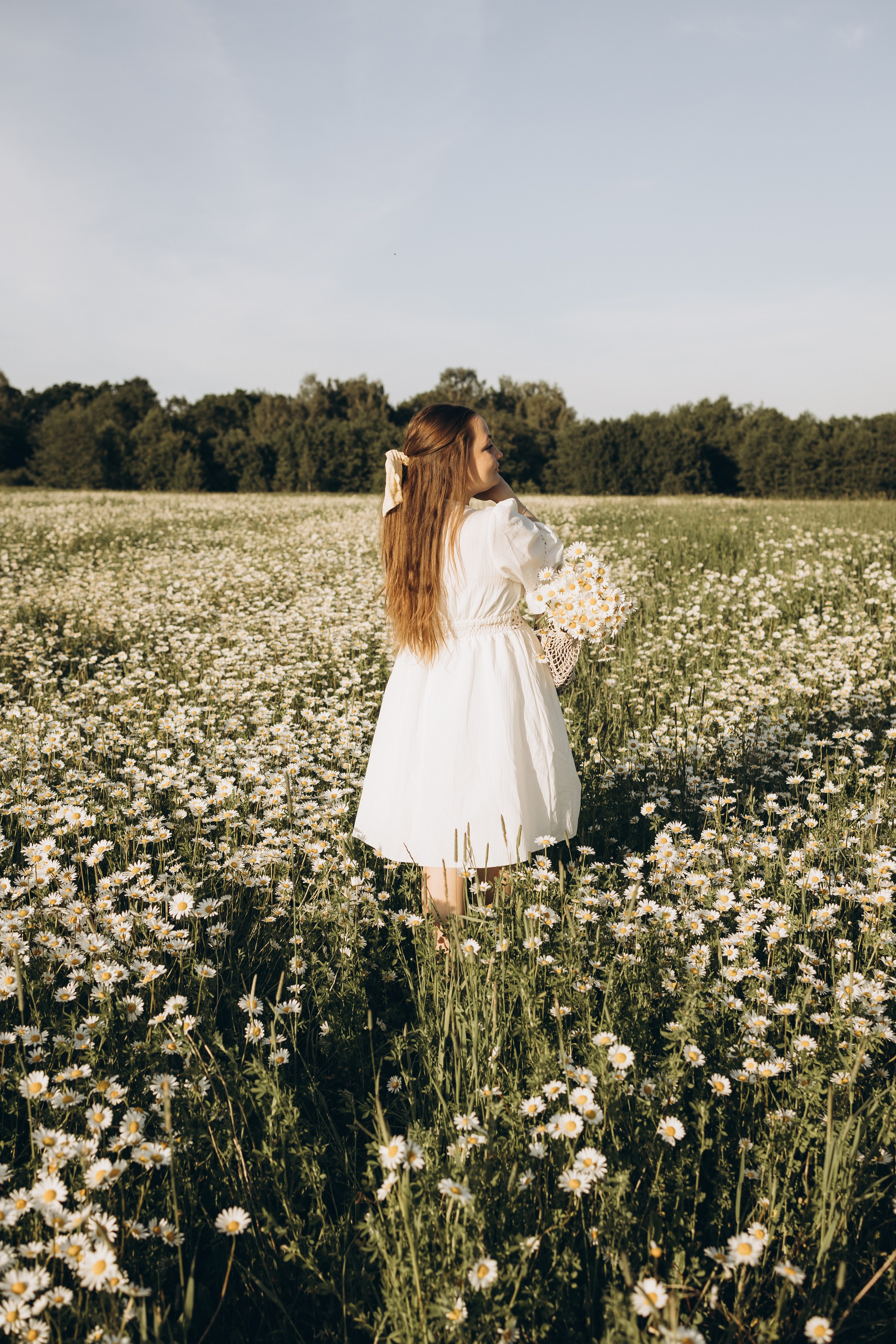 Маша и ромашки. Семейный фотограф в Москве Виктория Ястребинская