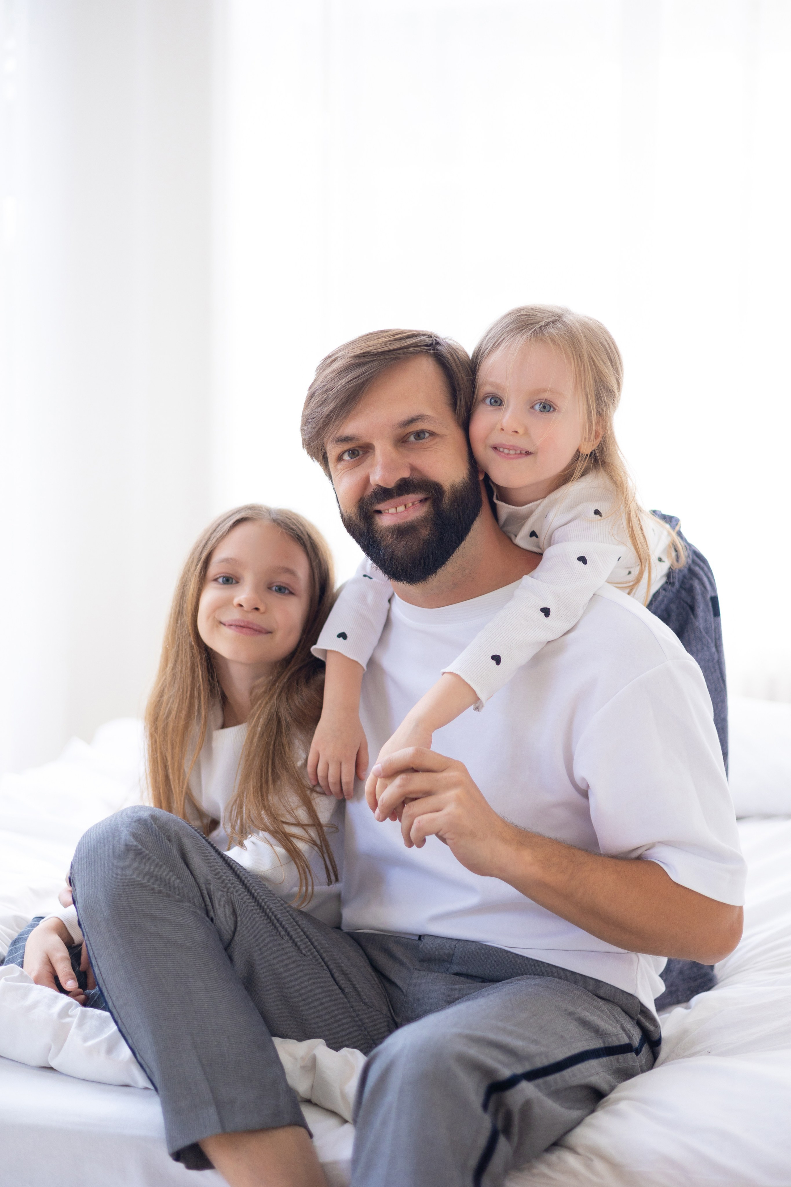 Антон с дочками. СЕМЕЙНАЯ ФОТОСЕССИЯ МОСКВА