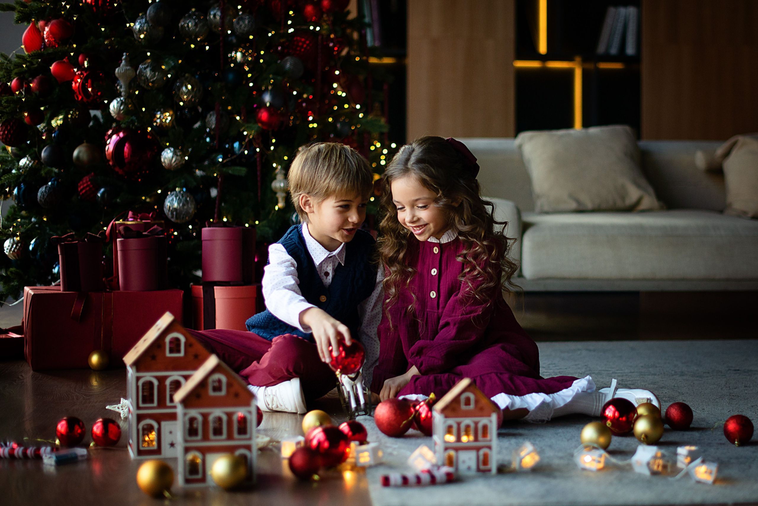 Новогодние съёмки. Семейный и портретный фотограф Надежда Вылку