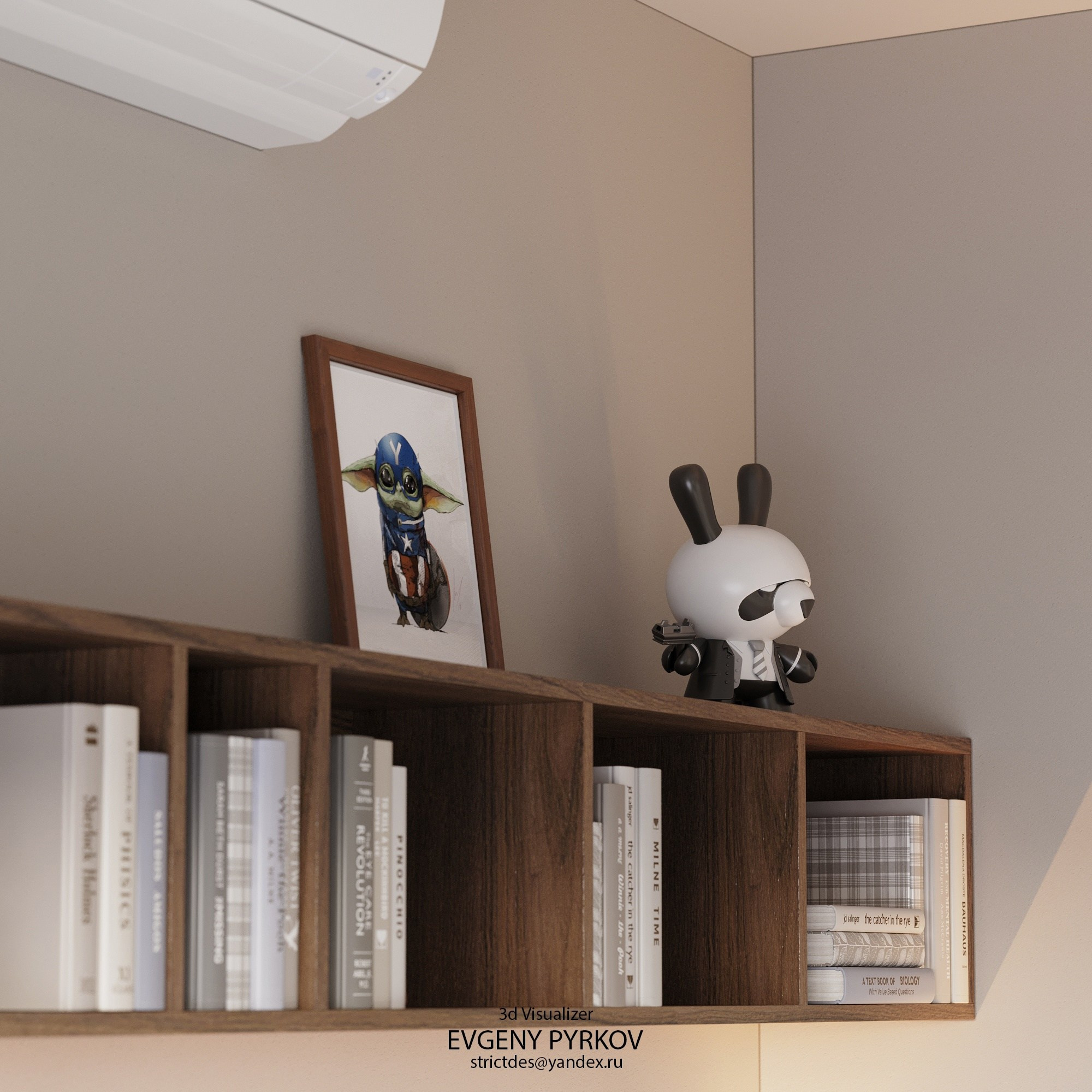 Детская в небольшой квартире. Клиент Stolyarov architectural bureau. Евгений Пырков — 3d визуализатор интерьеров и экстерьеров России