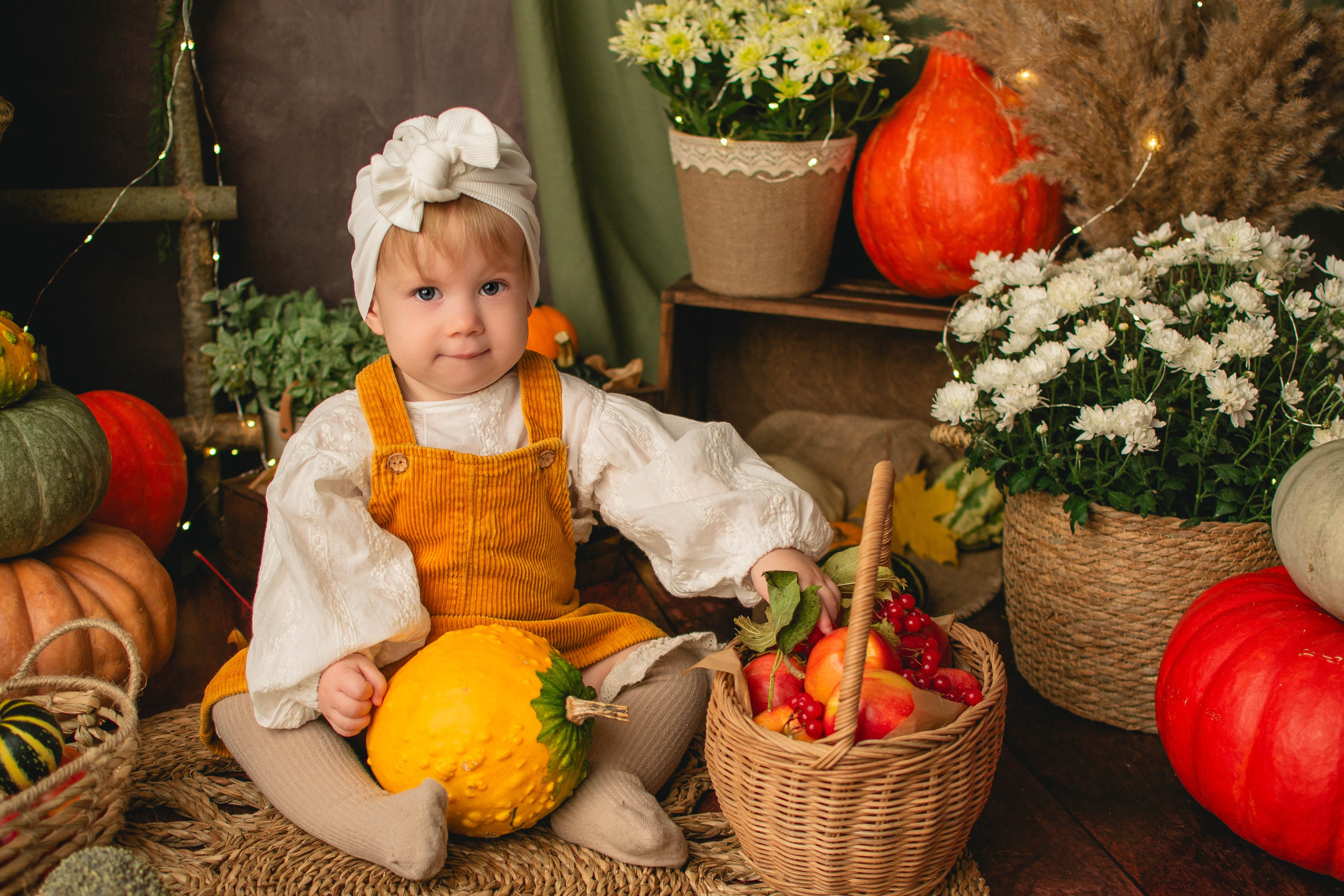 ОСЕННИЙ С ТЫКВАМИ 2024. Фотограф новорождённых в Санкт-Петербурге Наталья Булгакова