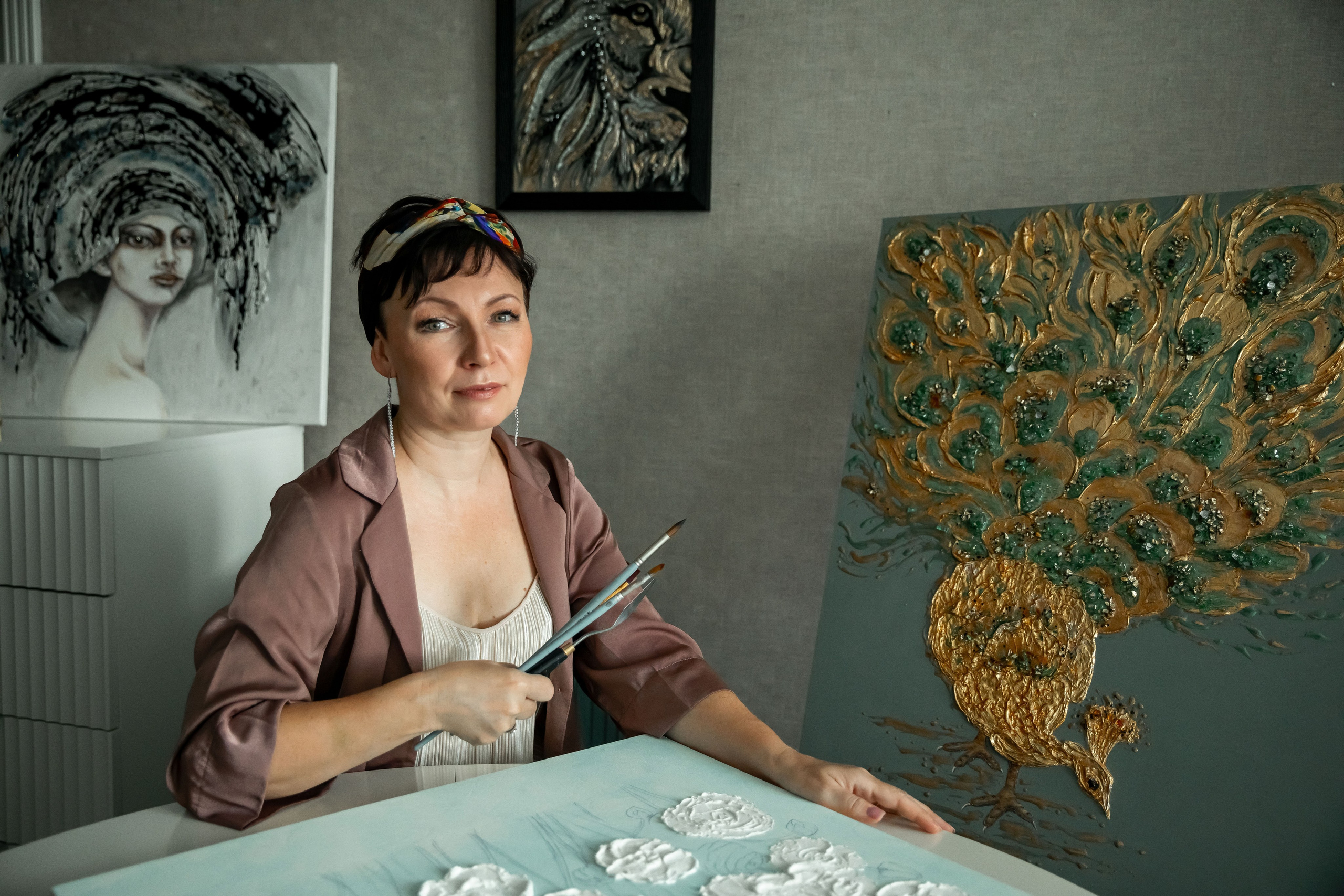 Фотосессия для художницы. Индивидуальный и семейный фотограф Ирина Москвичёва