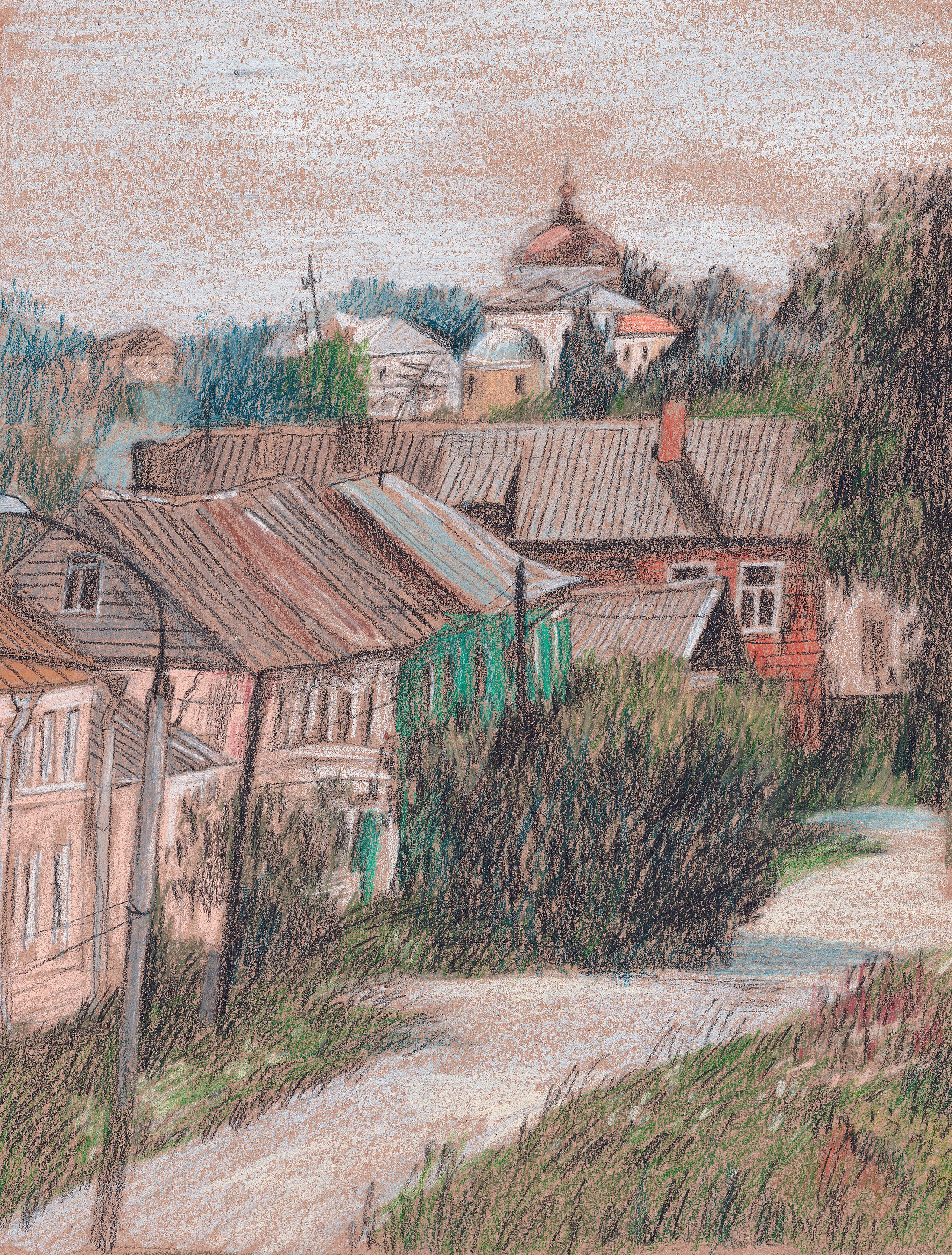 Домики. Художник Карина Милосердова