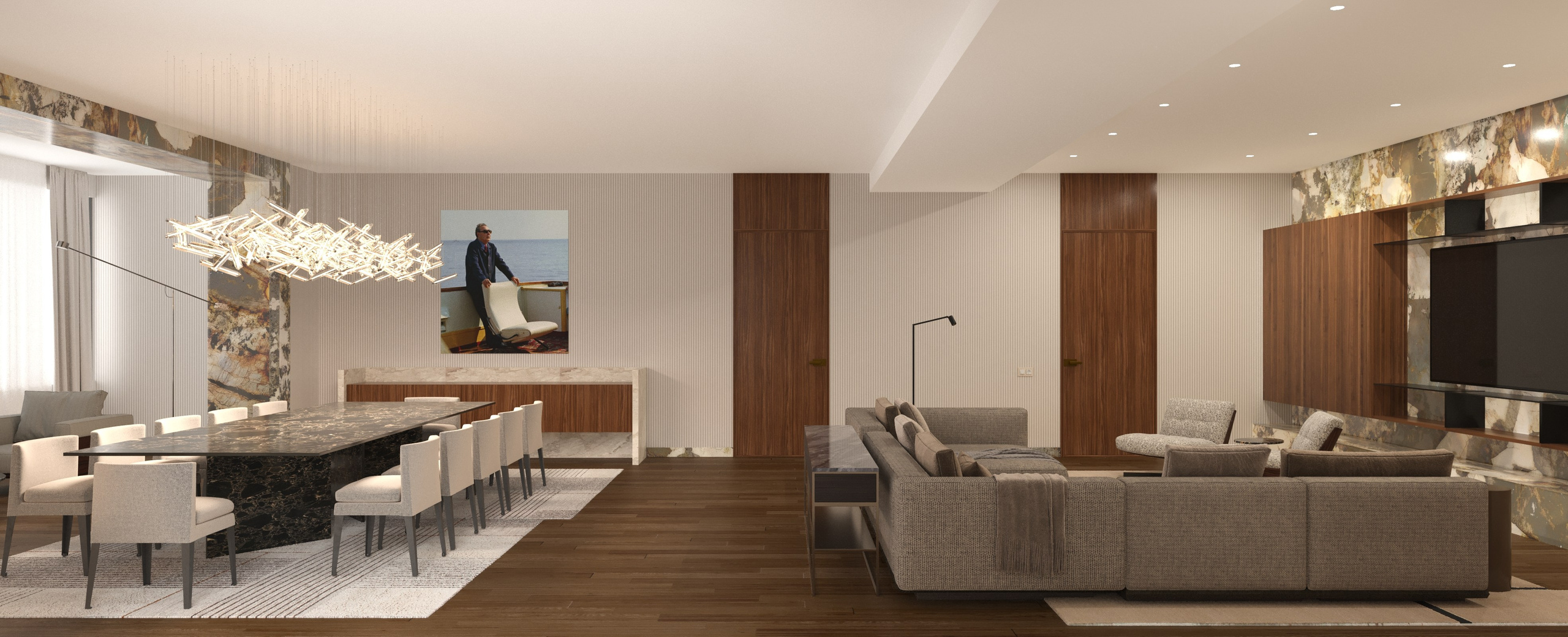 Квартира/ Звенигородское шоссе, г. Москва. Визуализация и анимация в Москве — Андрей Епифанов