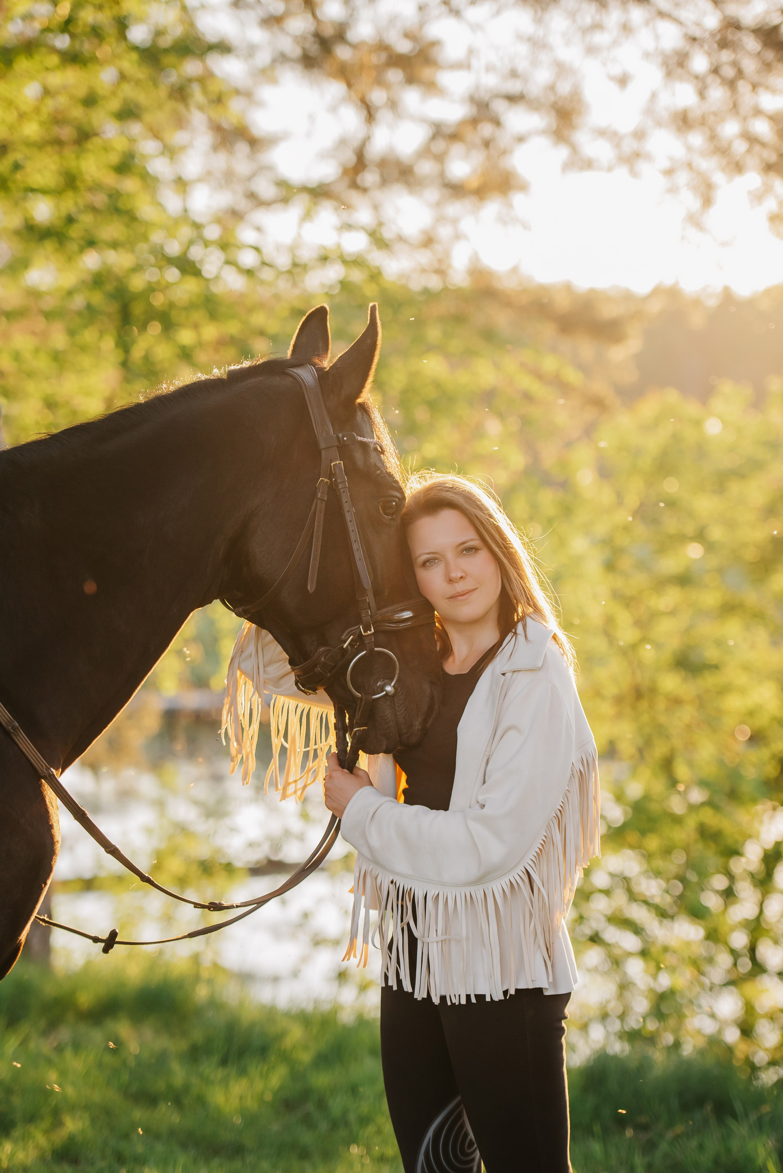 Серия с лошадью: Алина и Тархун (Москва, 2024). Анна Пушина, фотограф, Москва, Королев, Пушкино