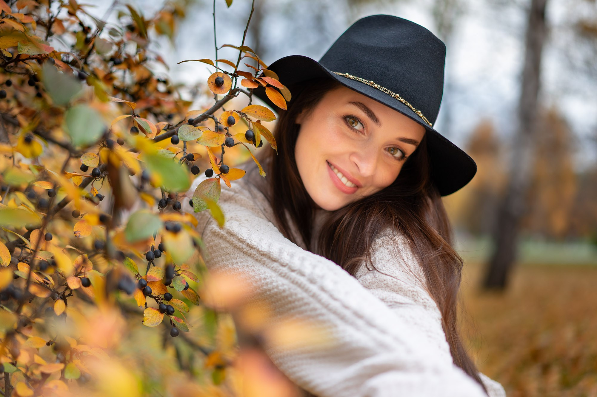 Портретная фотосессия на улице осенью. Фотограф Екатеринбург Кокшарова Александра