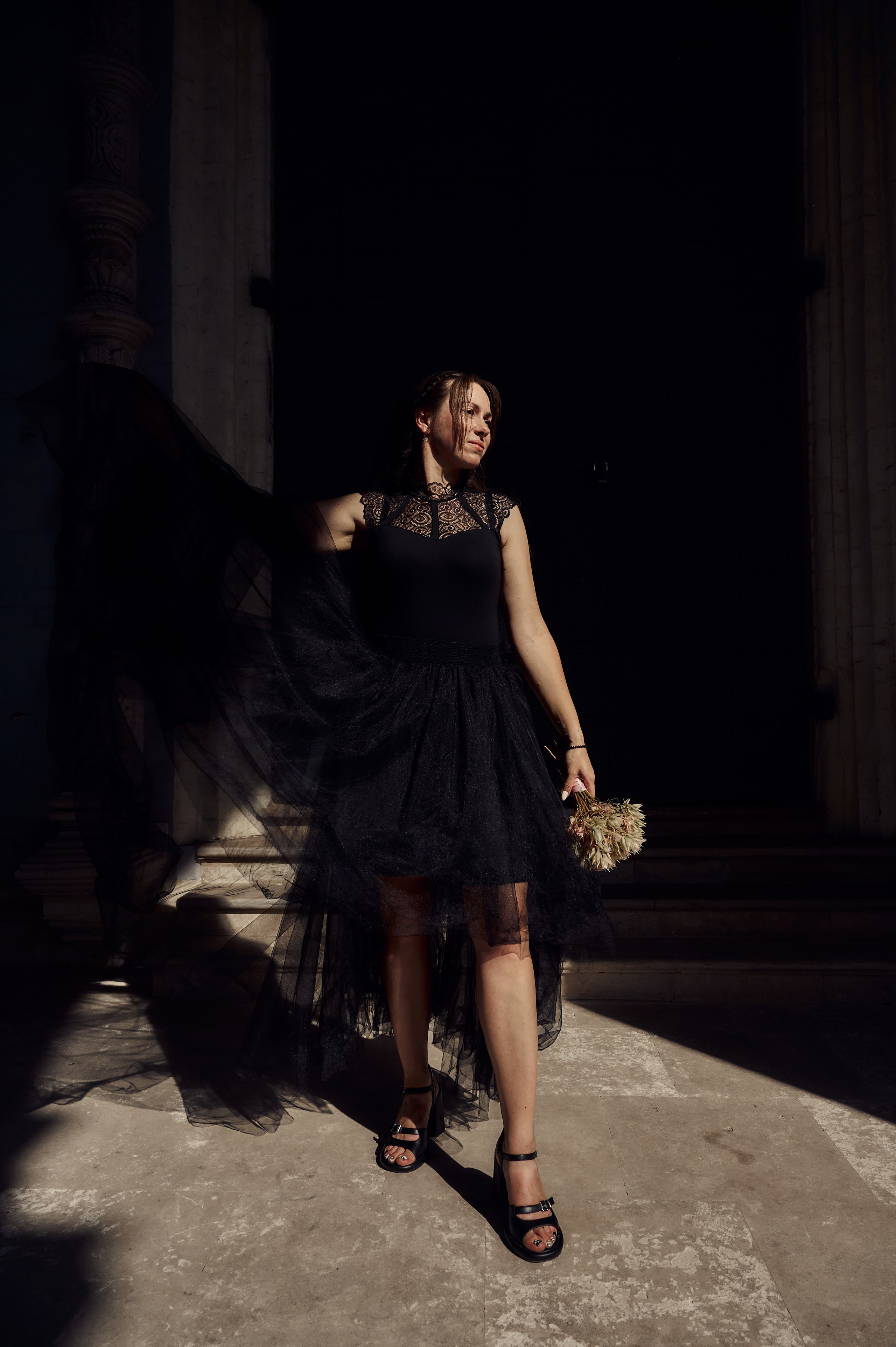 Свадебная фотосессия в Туле в черном. Свадебный фотограф в Туле Никита Беляев