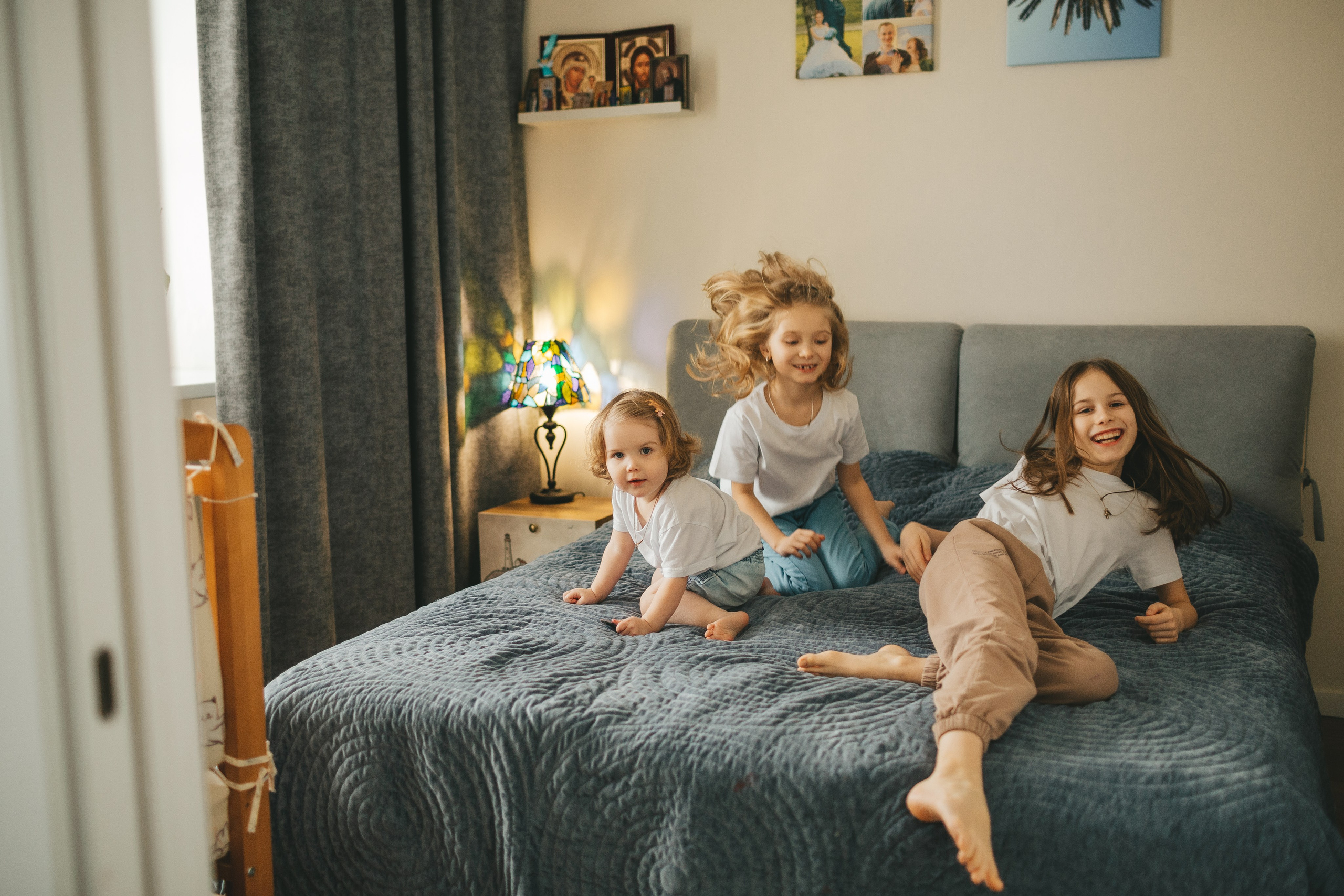 Семья Пети и Алёны (домашняя фотосессия). Семейный и детский фотограф и видеограф в Москве, Дрокина Наталья