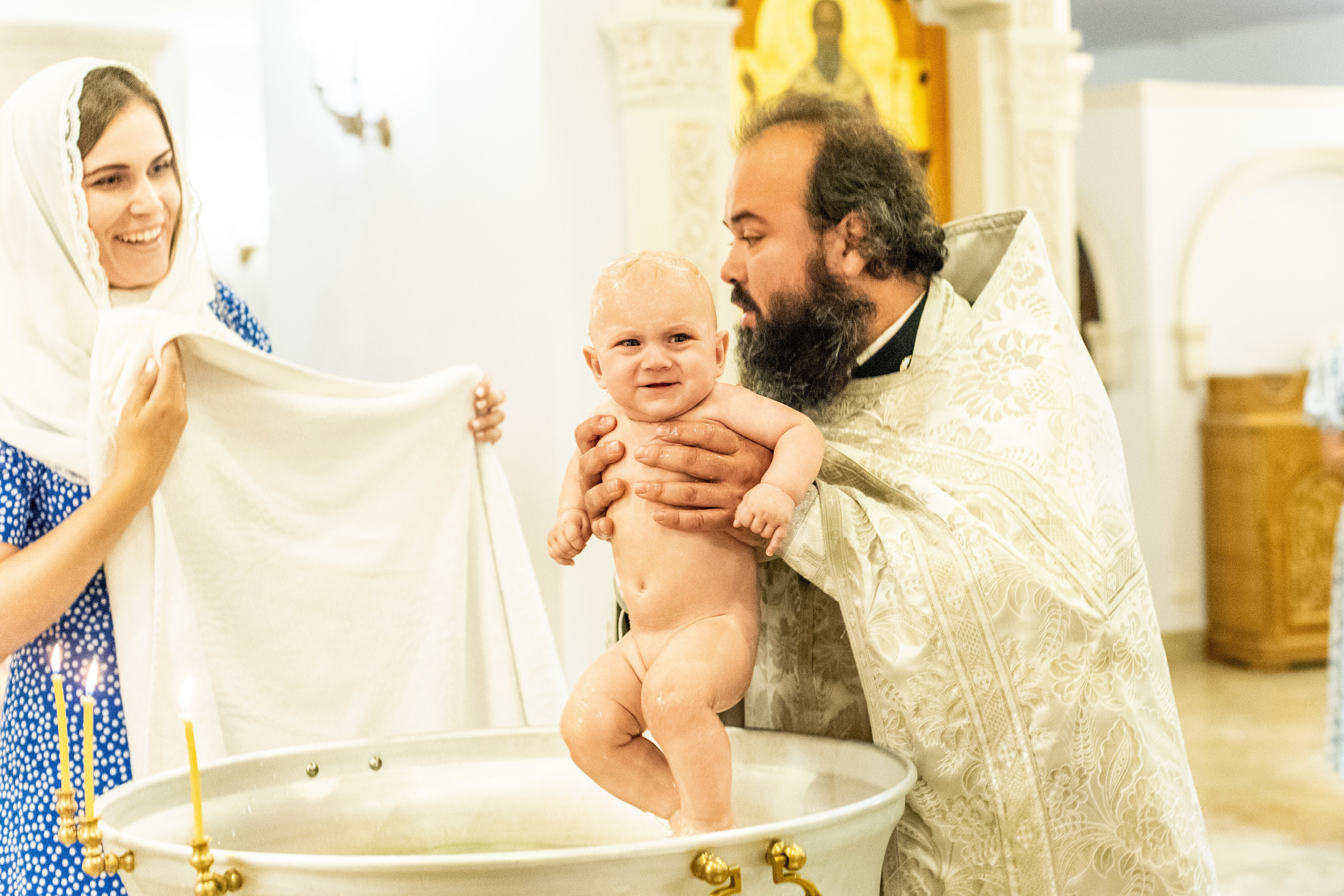 Крещении Ксении. Фотограф Юлия Попова