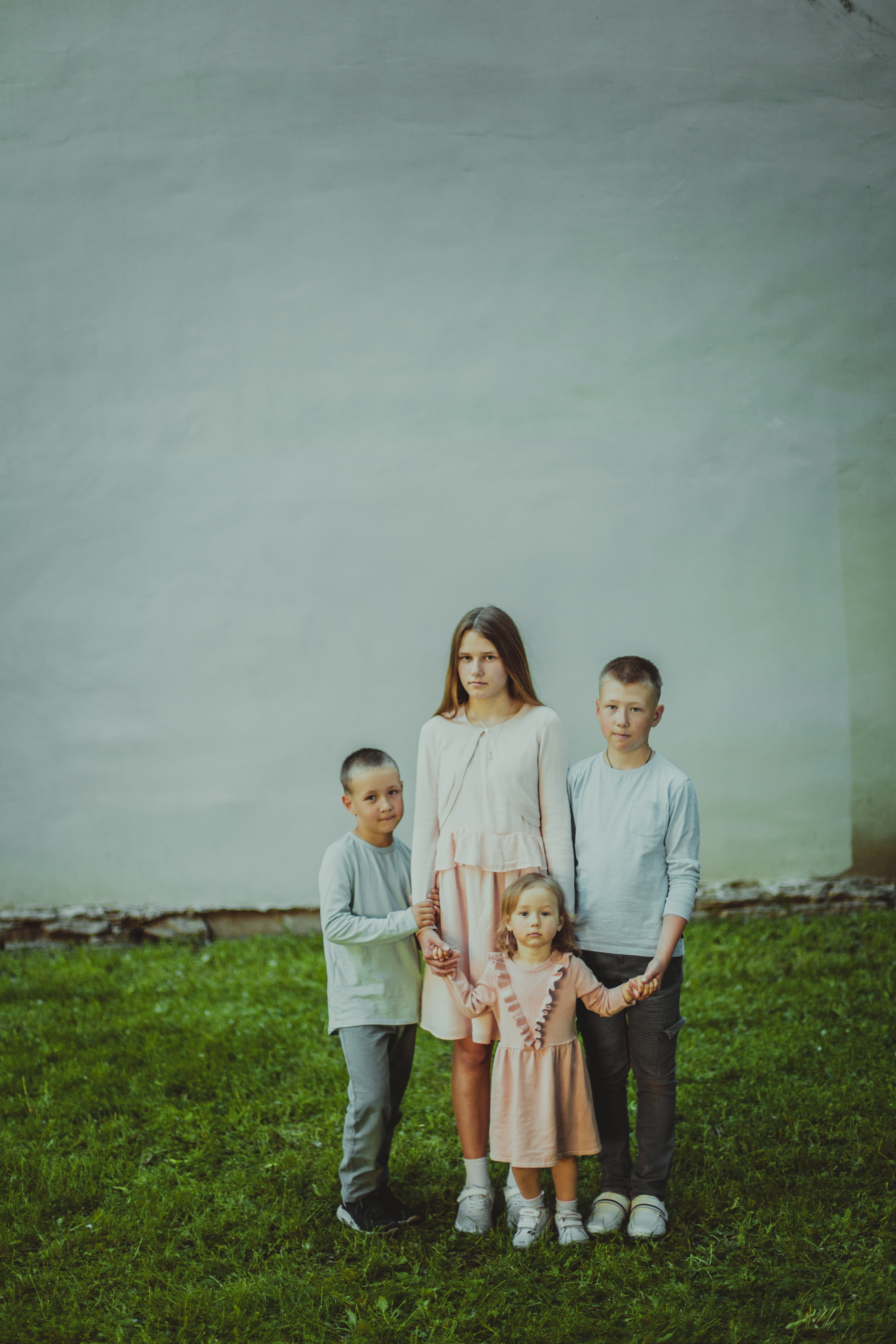 Фотосессия большой семьи с четырьмя детьми. Детский, свадебный и семейный фотограф Юлия Курбатова, Санкт-Петербург