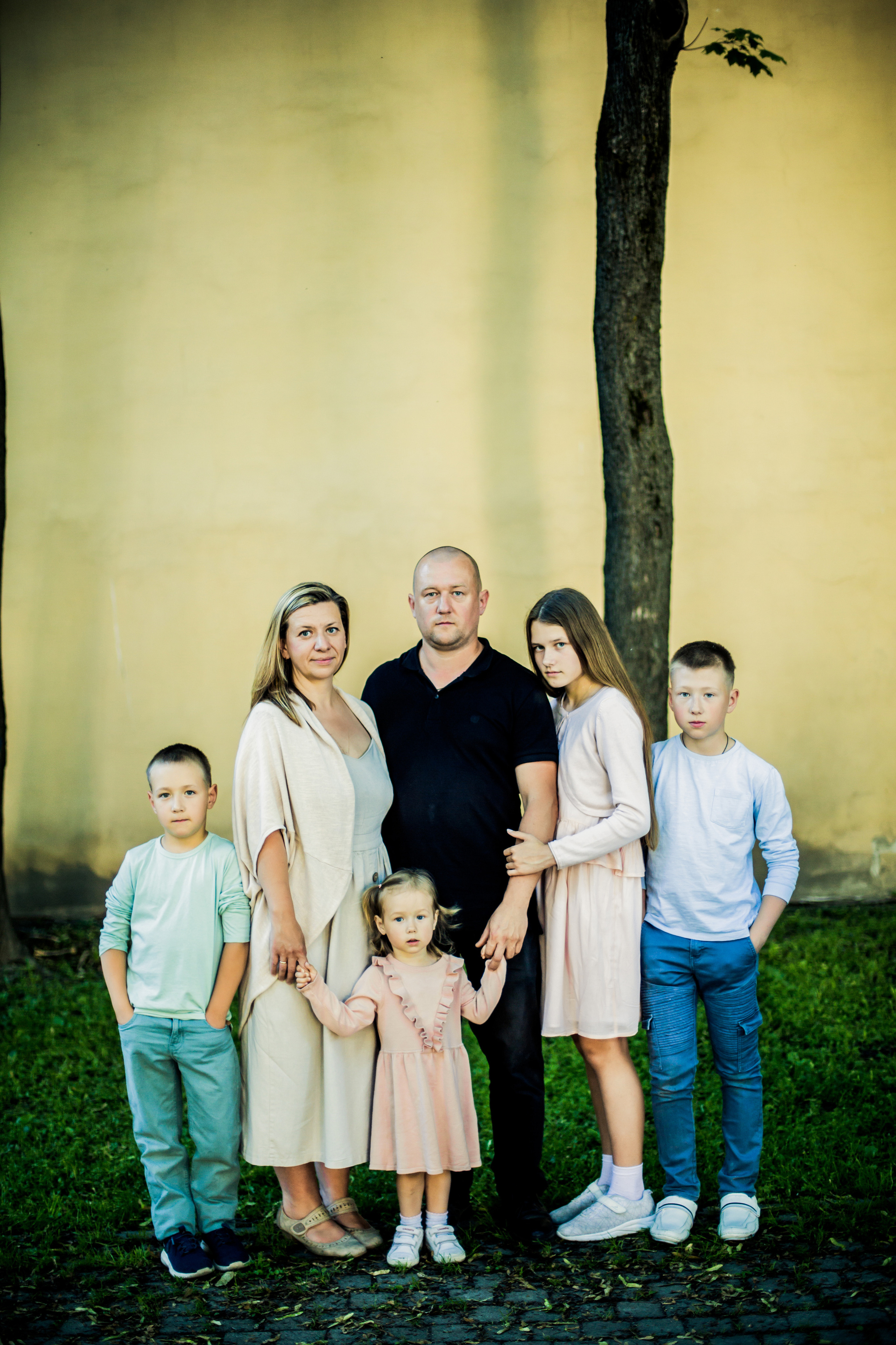 Фотосессия большой семьи с четырьмя детьми. Детский, свадебный и семейный фотограф Юлия Курбатова, Санкт-Петербург