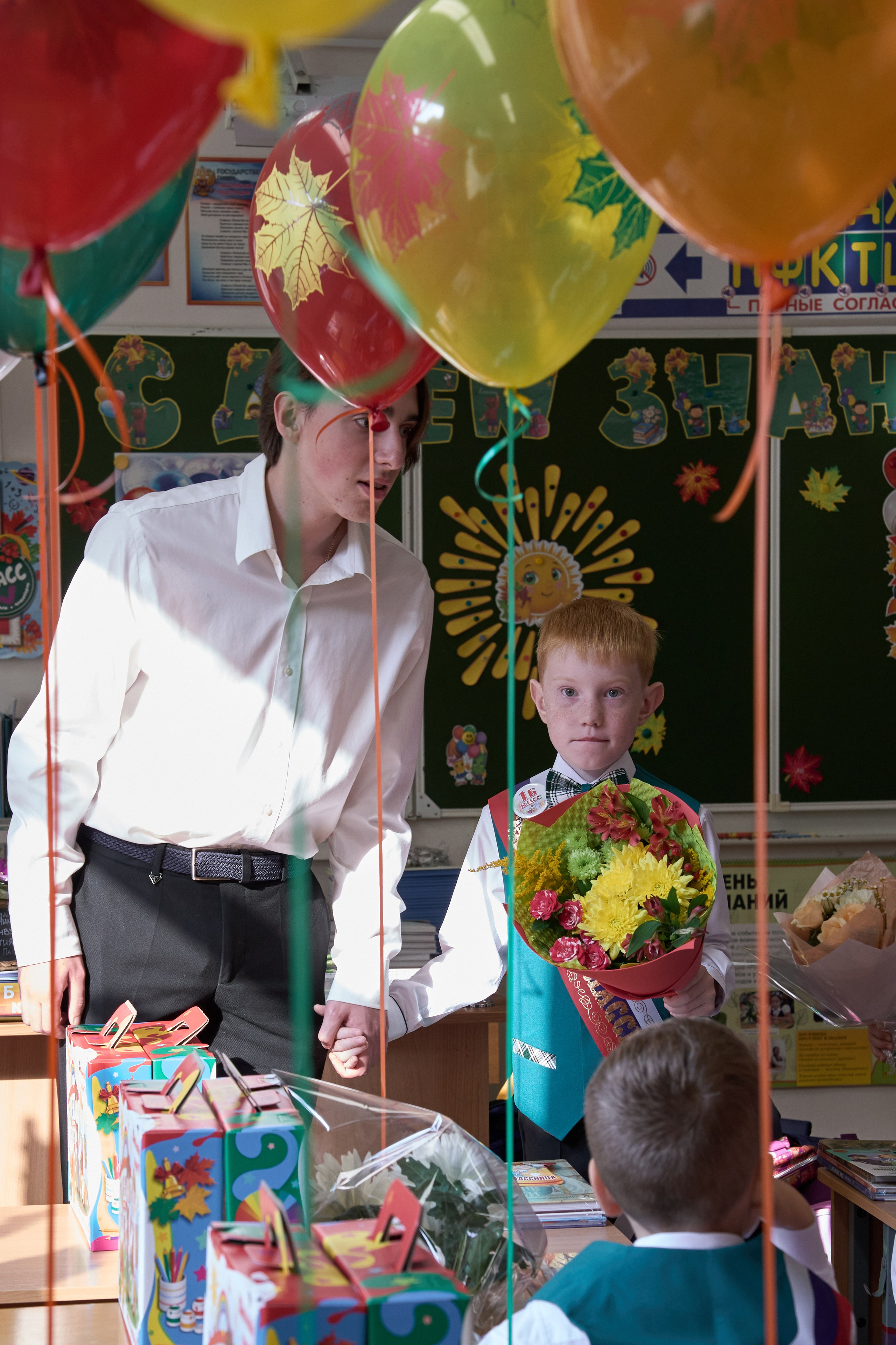 Школьная линейка. 1«Б». Фотограф в Санкт-Петербурге Настя Атом