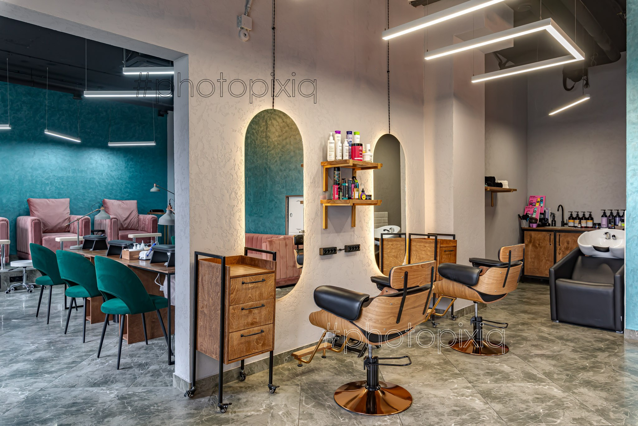 Интерьерная съёмка салона красотыPoint Beauty. Интерьерная съёмка и виртуальные туры — Интерьерный фотограф Кузнецов Сергей (photopixiq)