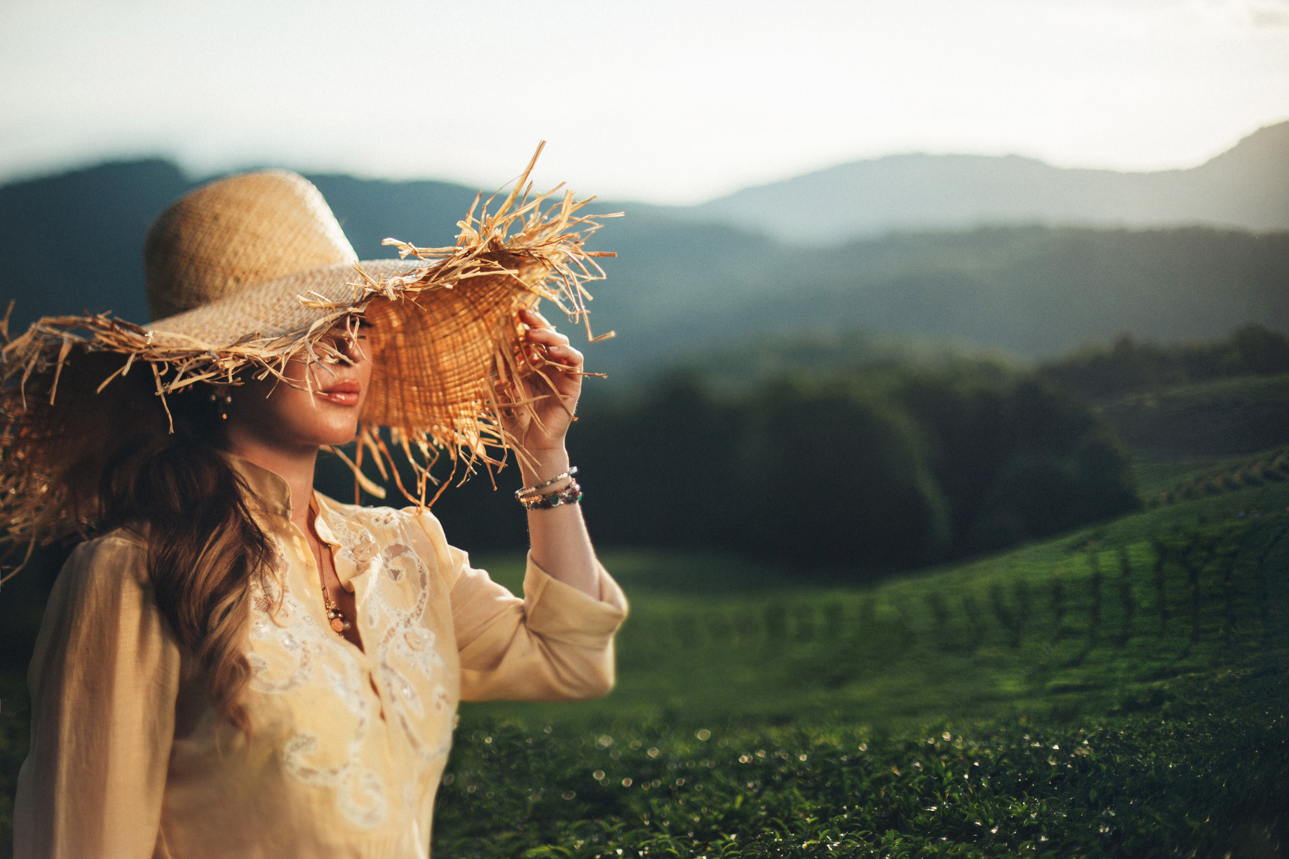 Съемка на чайных плантациях на Мацесте в сочи. Фотограф Галина Скорик