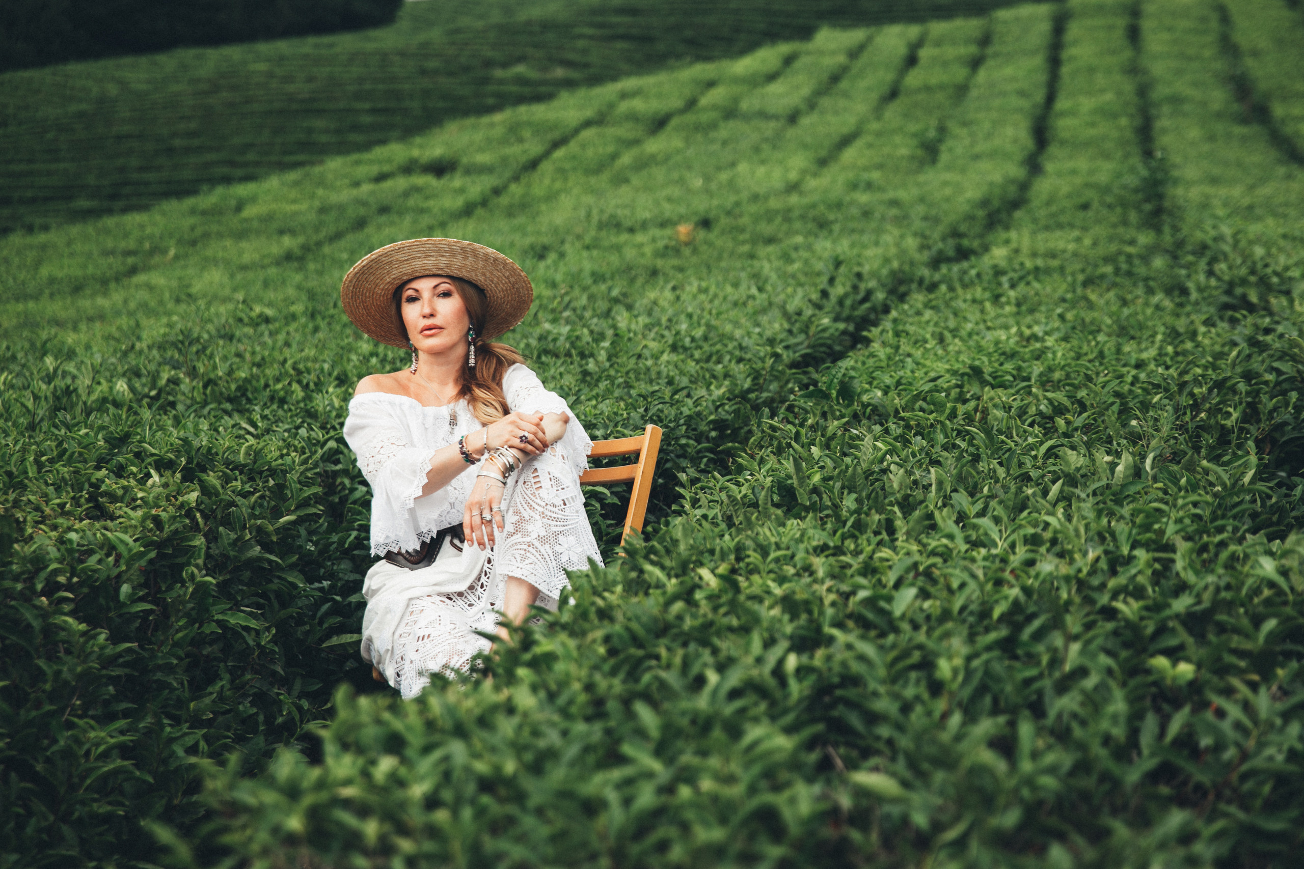Съемка на чайных плантациях на Мацесте в сочи. Фотограф Галина Скорик