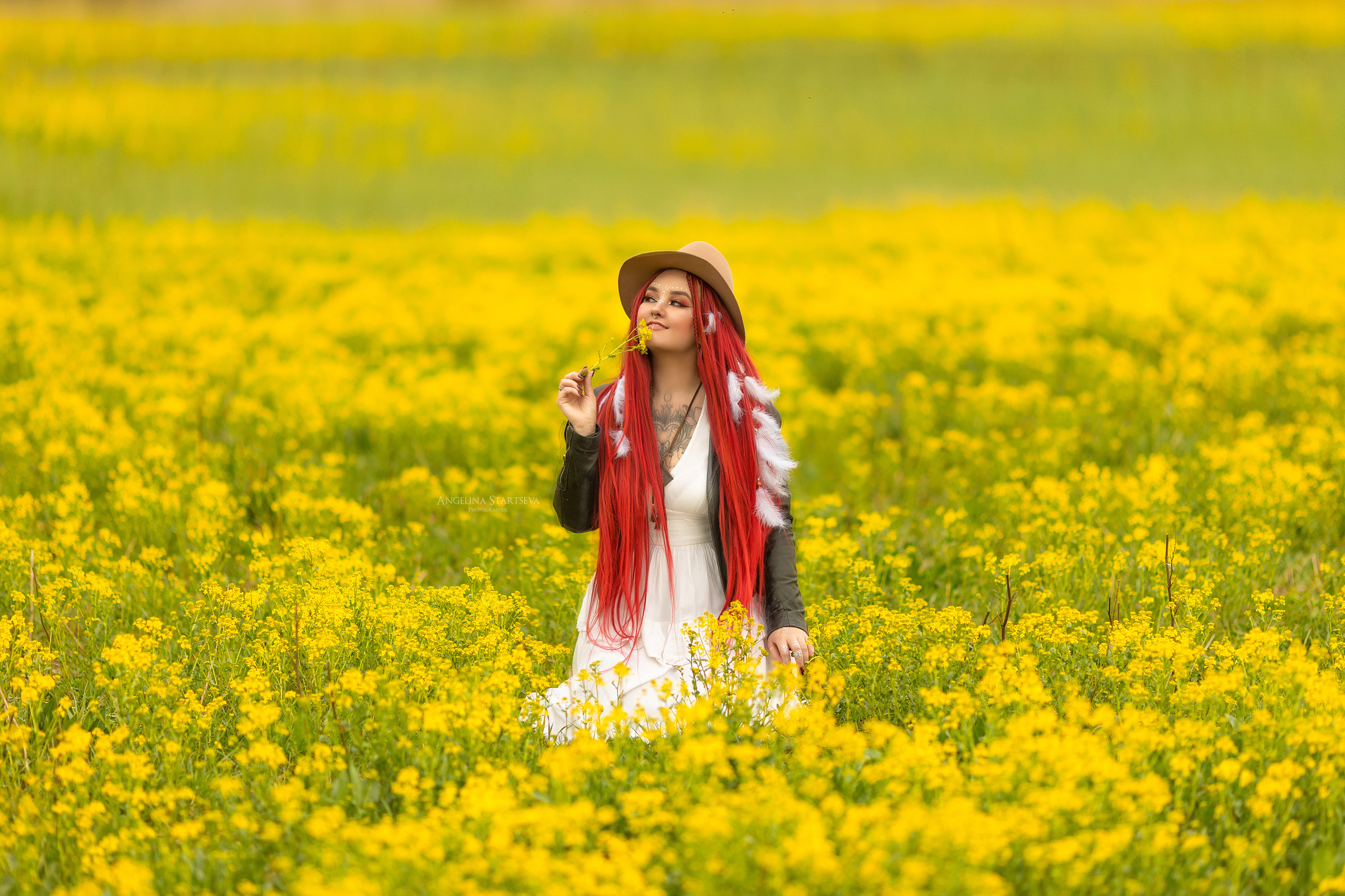 женская фотосессия в рапсе