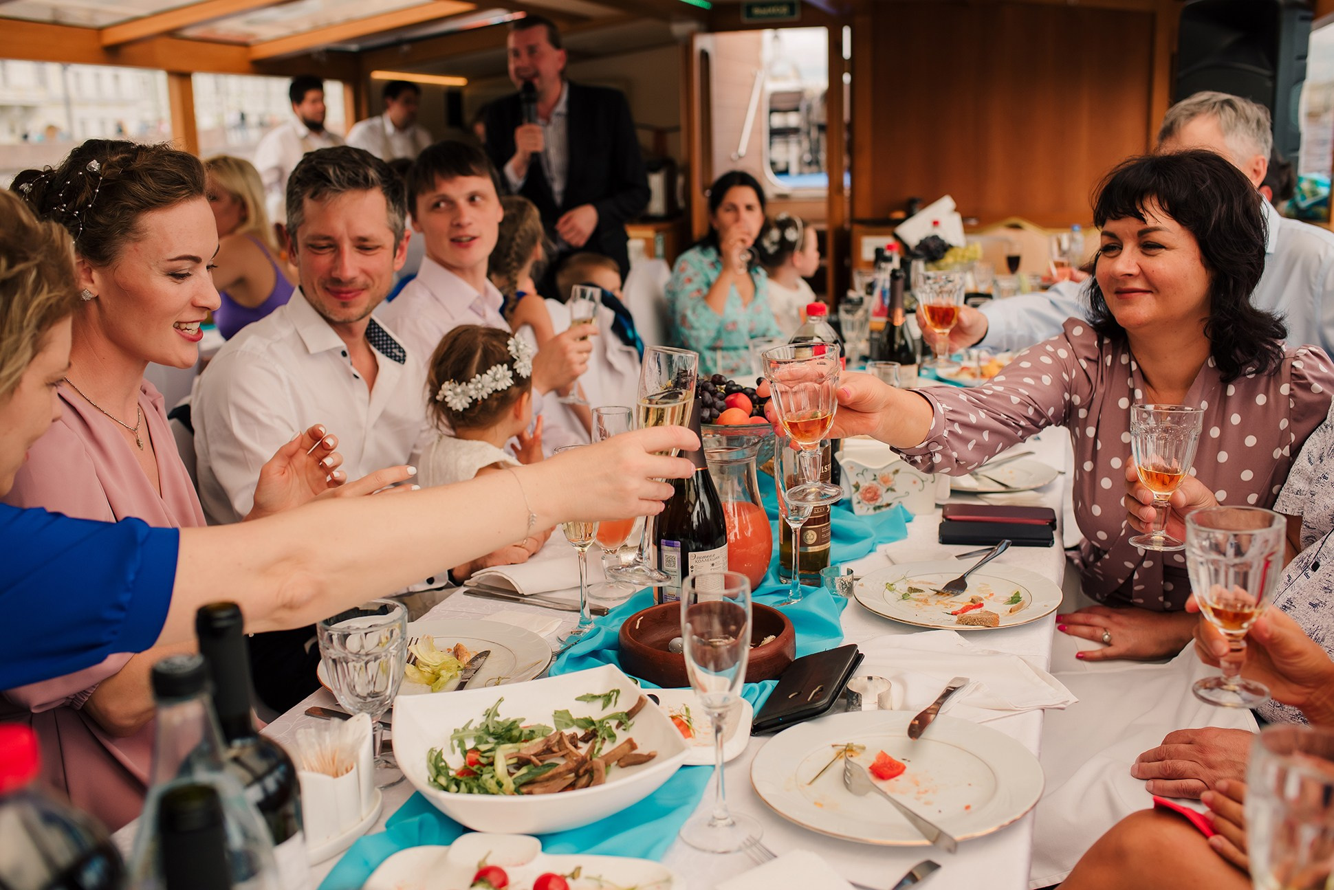 Юля и Андрей. Банкет на воде. Семейный и Свадебный фотограф. Санкт-Петербург. Пушкин
