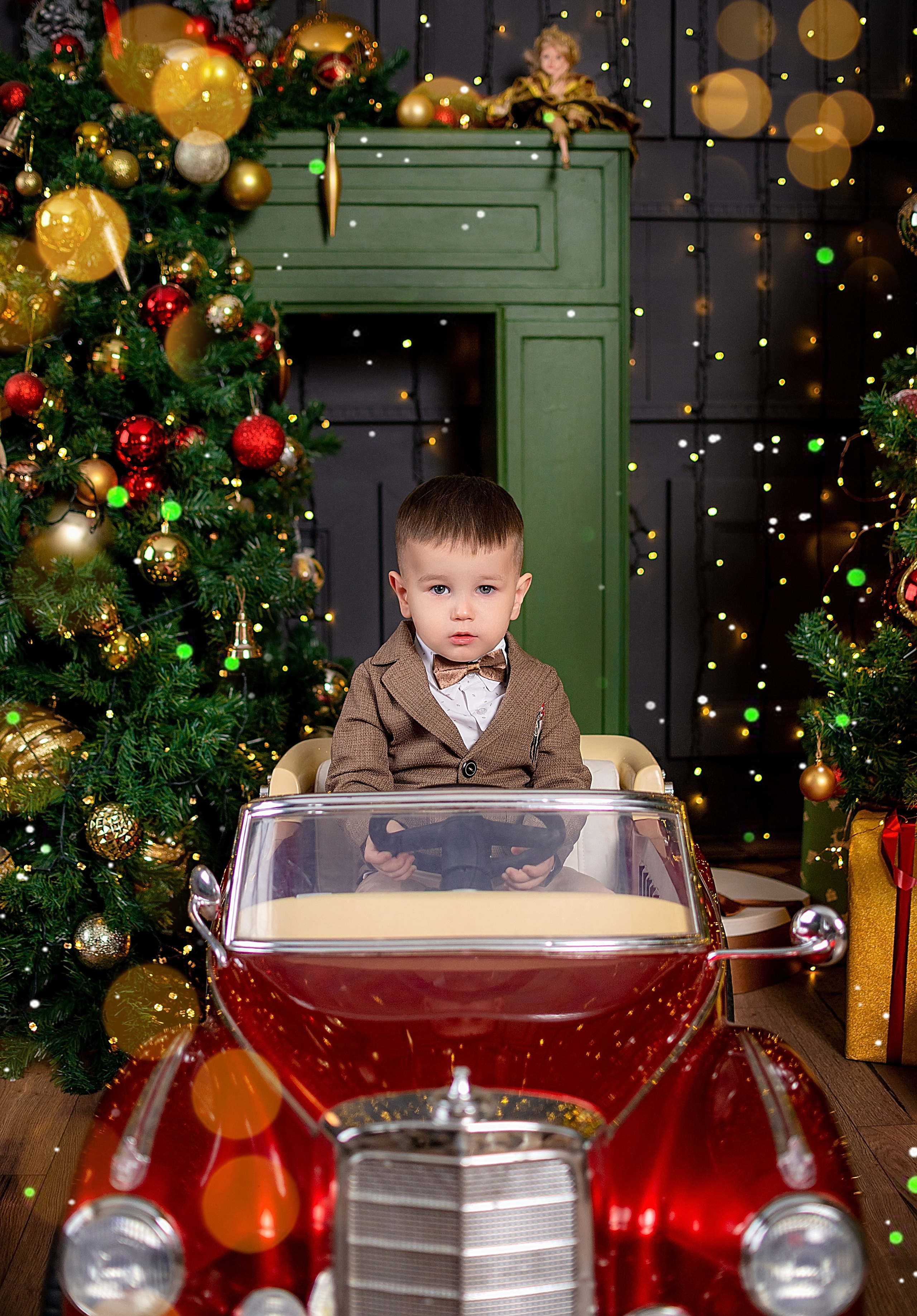 Новогодняя семейная фотосессия в Краснодаре 2023-2024. Фотограф новорожденных Краснодар Малышенко Надежда